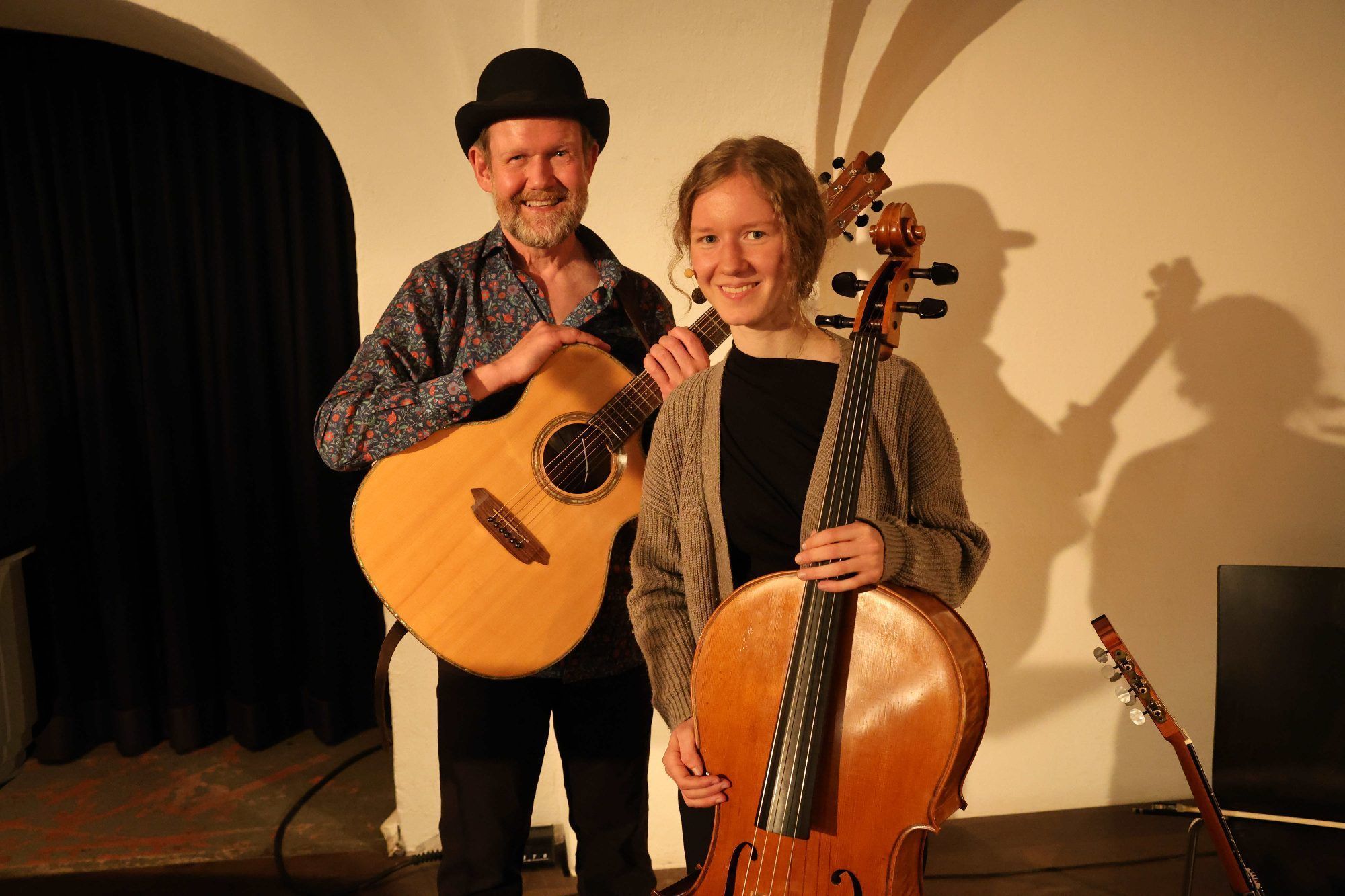 Konrad Bönig und Tochter Nora begeisterten viele Besucher im Theater am Saumarkt.