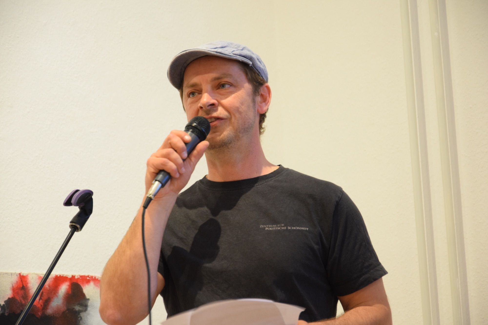 Vernissageredner Eugen Folterer