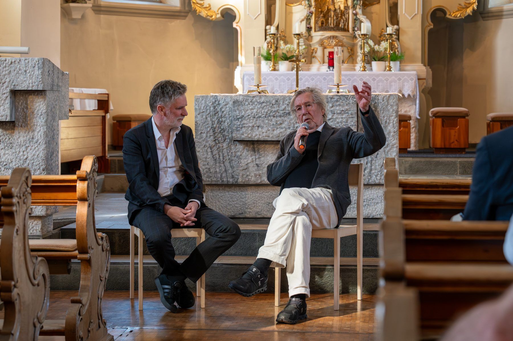 Künstlergespräch zwischen Gottfried Bechtold und Wernfried Nußbaummüller