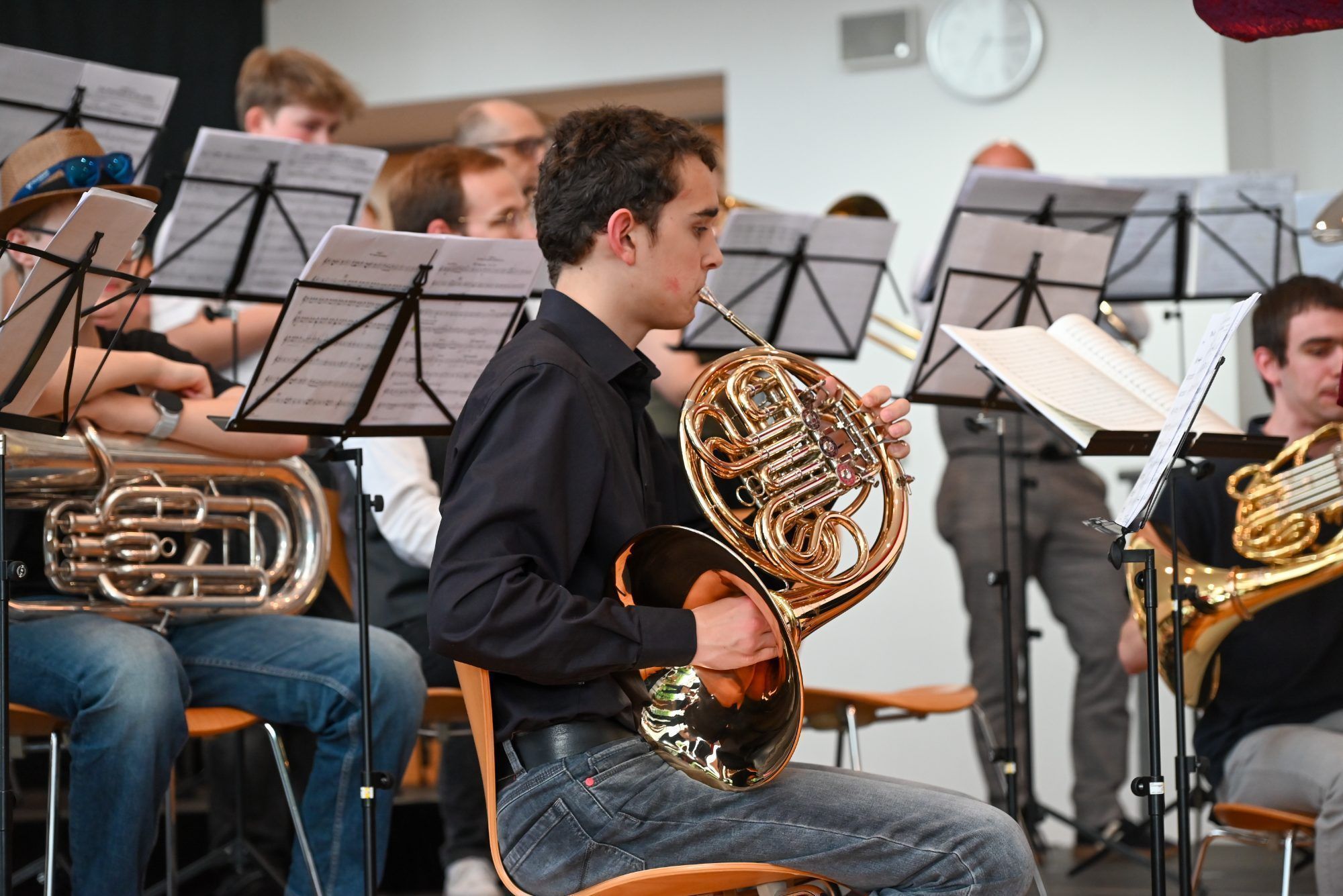 Der Blechauflauf zählt zu einem der Highlights der Rheintalischen Musikschule.