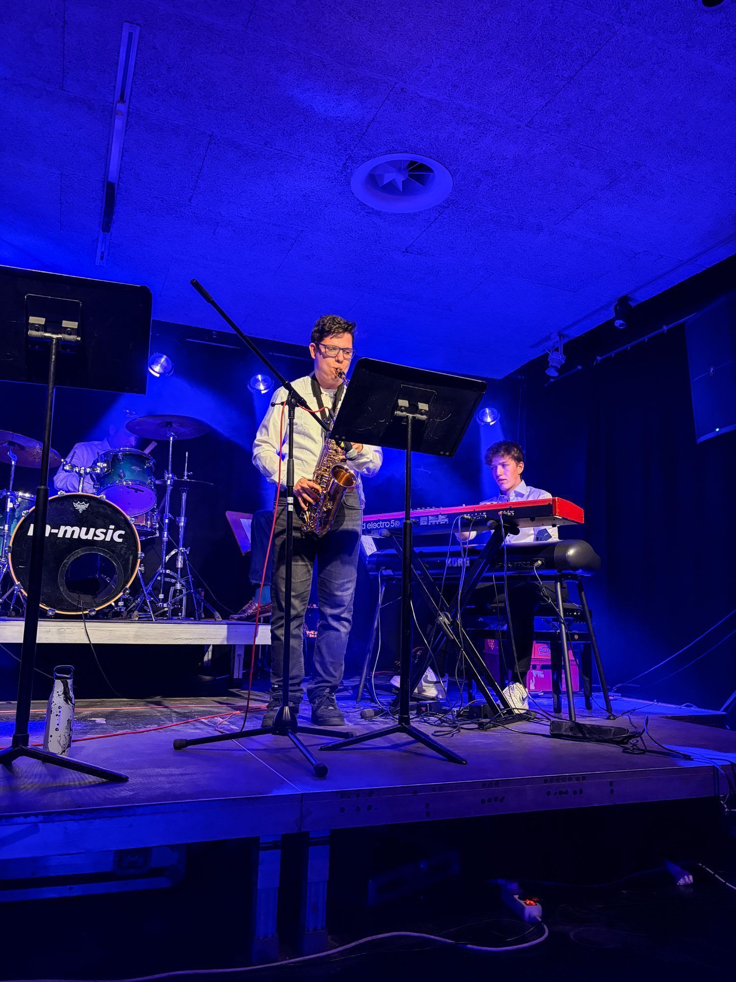 Laurenz Timmerer spielte am Saxophon.
