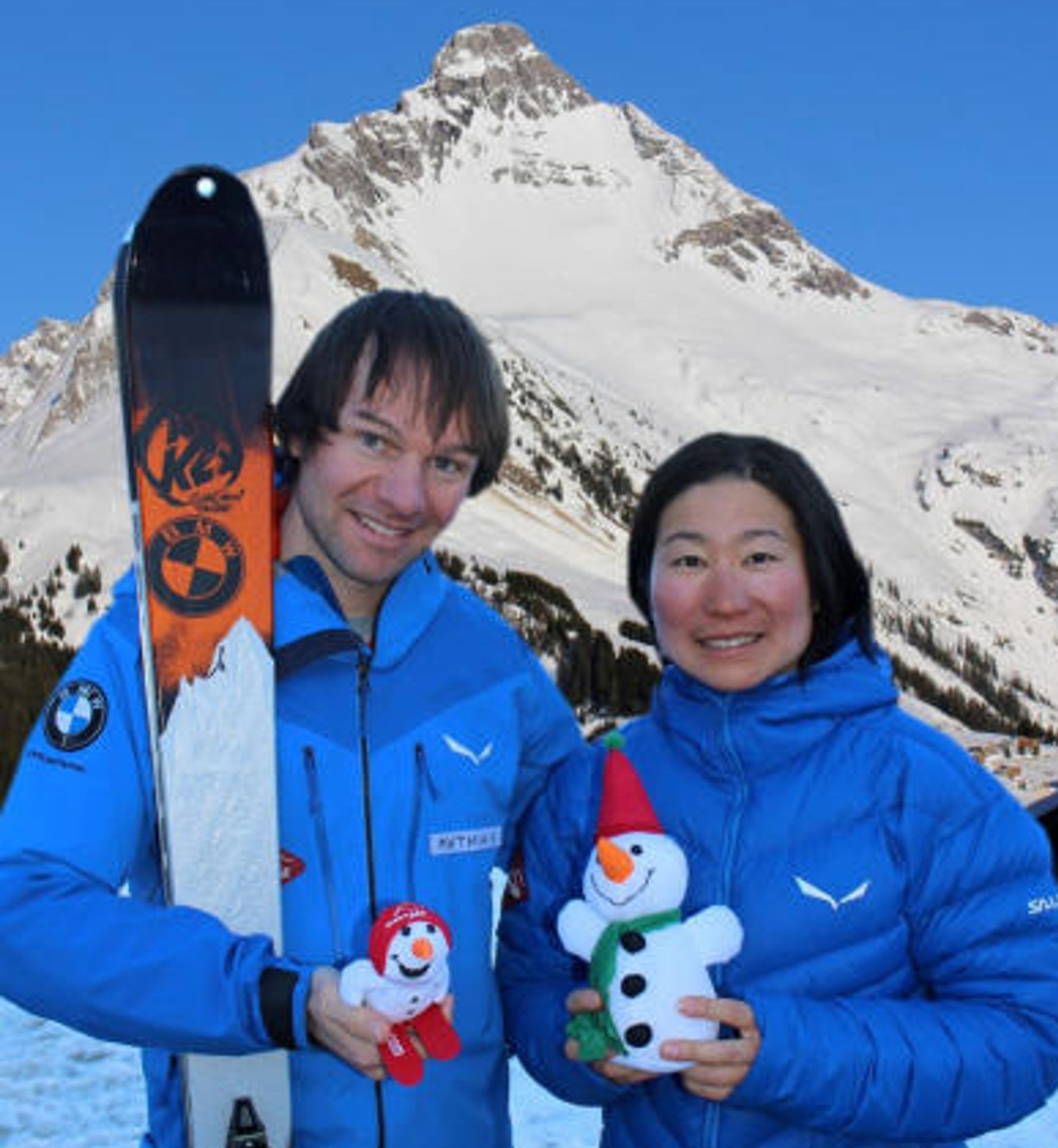 Die ganze Welt zu Gast in der Skischule Warth - mit Mari Kuramochi hatte Mathias Fritz vor einigen Jaahren sogar eine Japanerin im Team.   