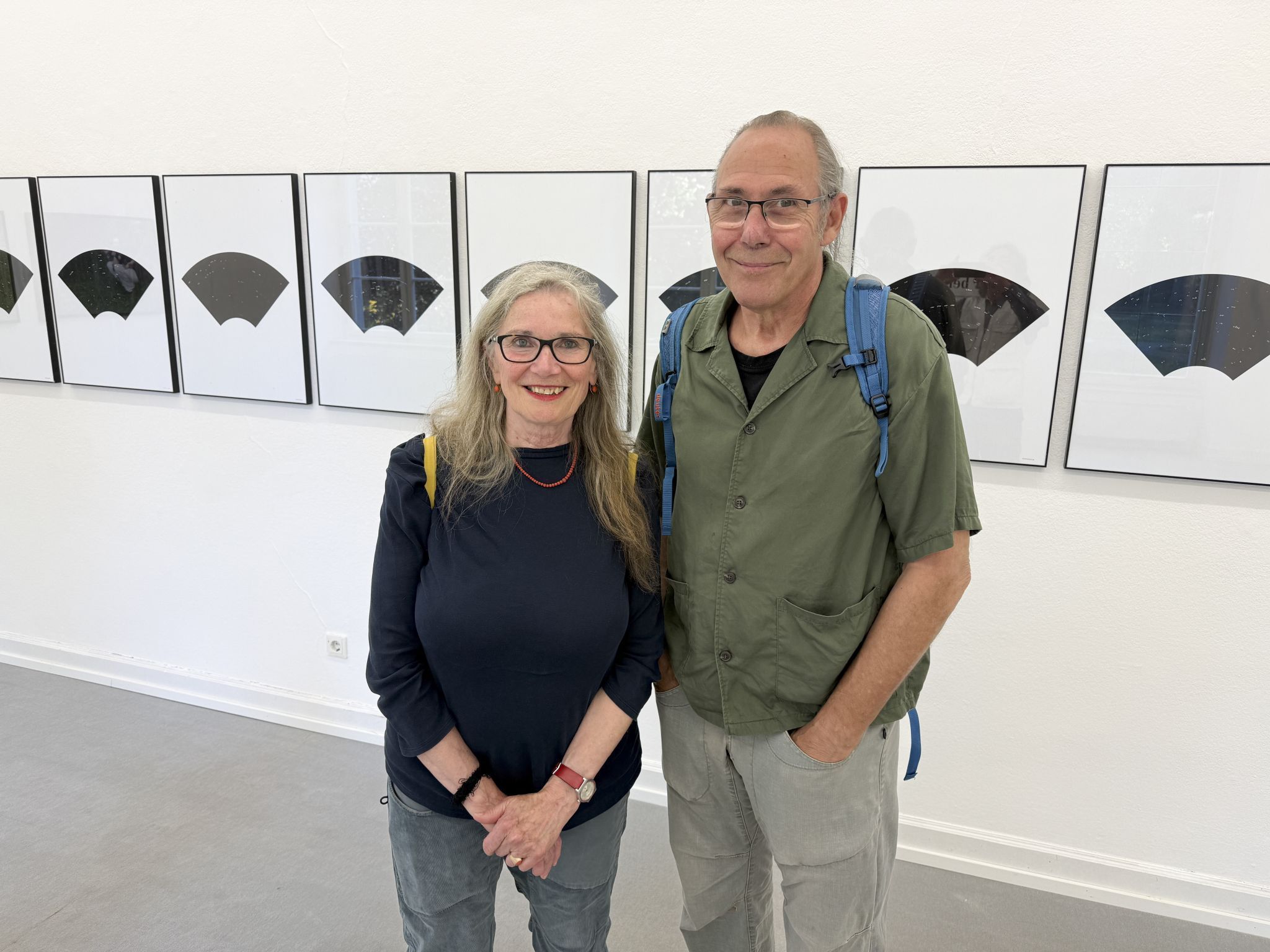 Christine Aichner auf Rundgang mit Günter Gstrein