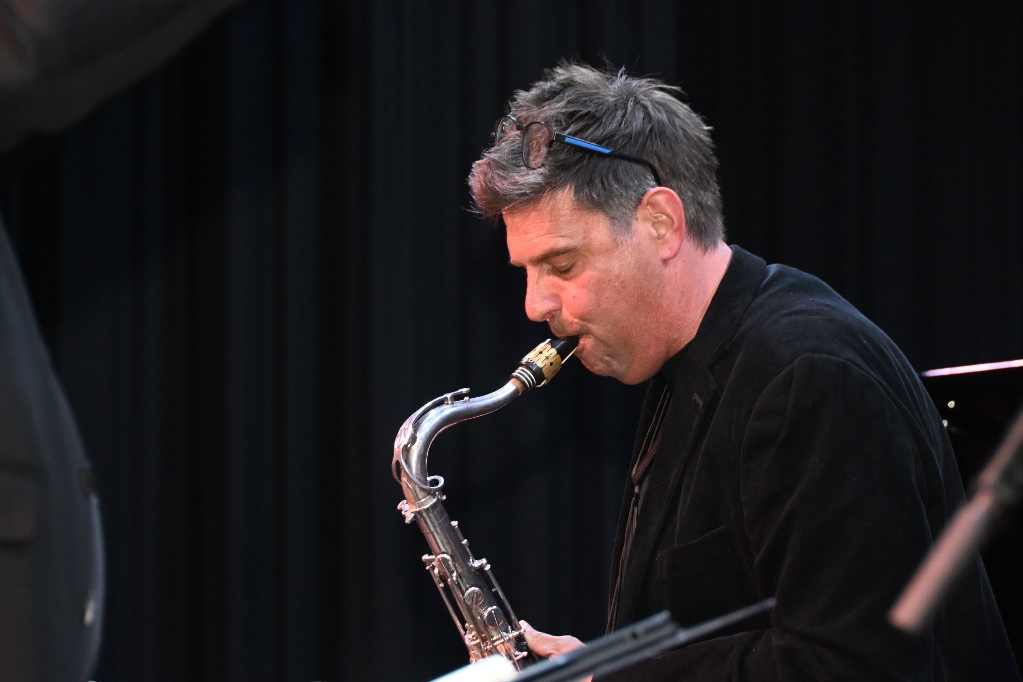 Klaus Peter am Tenorsaxophon