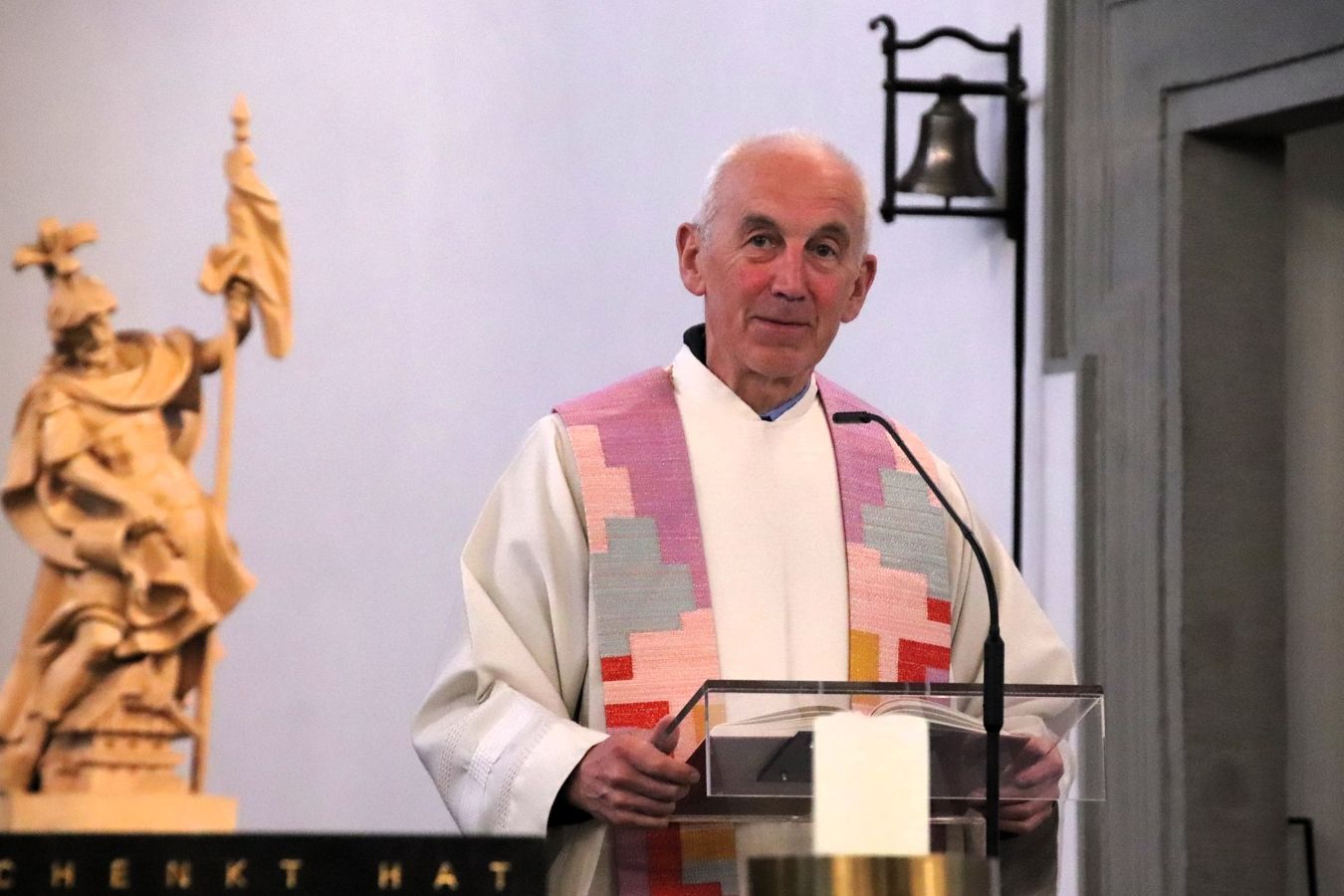 Pfarrer Paul Burtscher zelebrierte die Andacht in der Basilika.