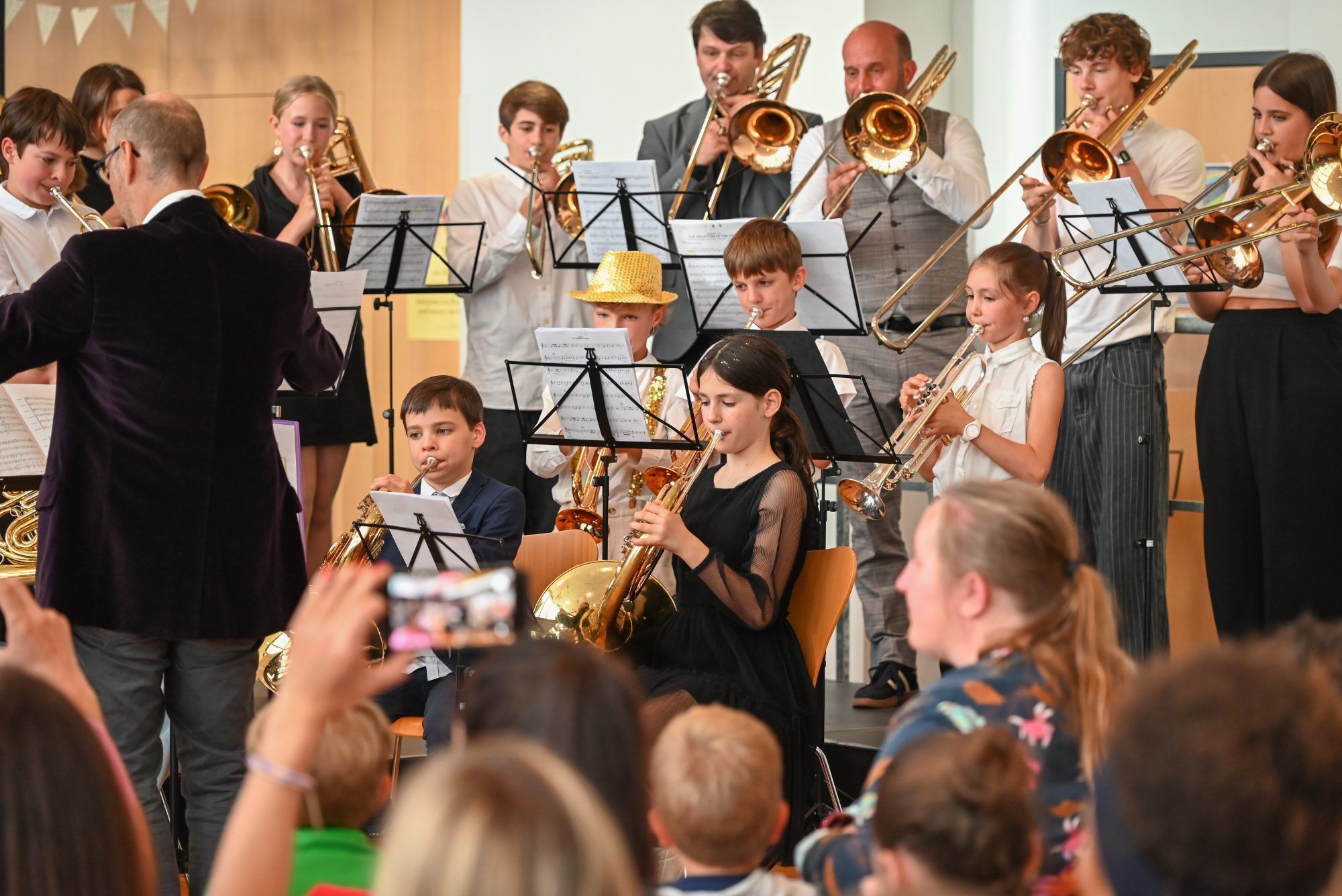 Die Blechblas- und Schlagwerkschüler der Rheintalischen Musikschule luden zum