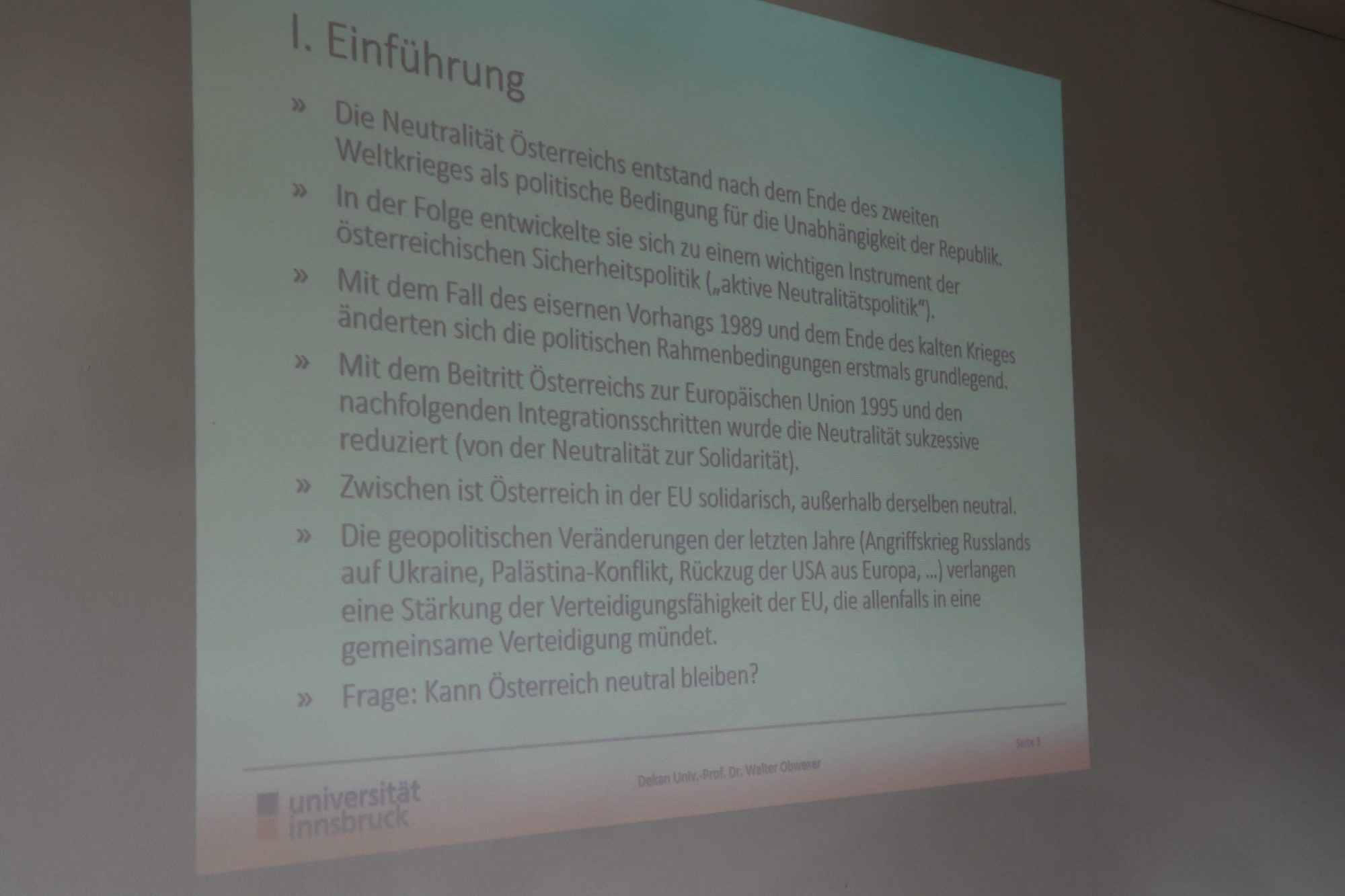 Rumpfneutralität oder gar keine mehr?