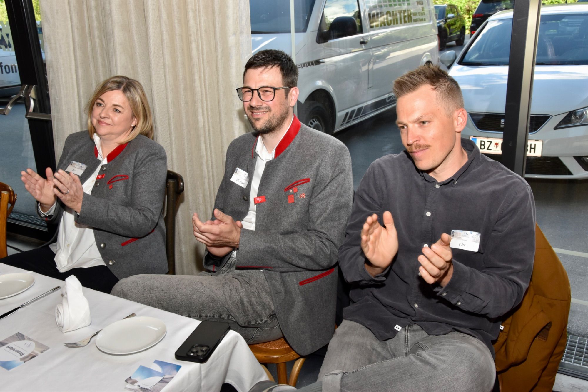 Evi Stohs, Michael Junginger (beide Montafon Tourismus) und Chris Eichhorn (Piz Montafon)