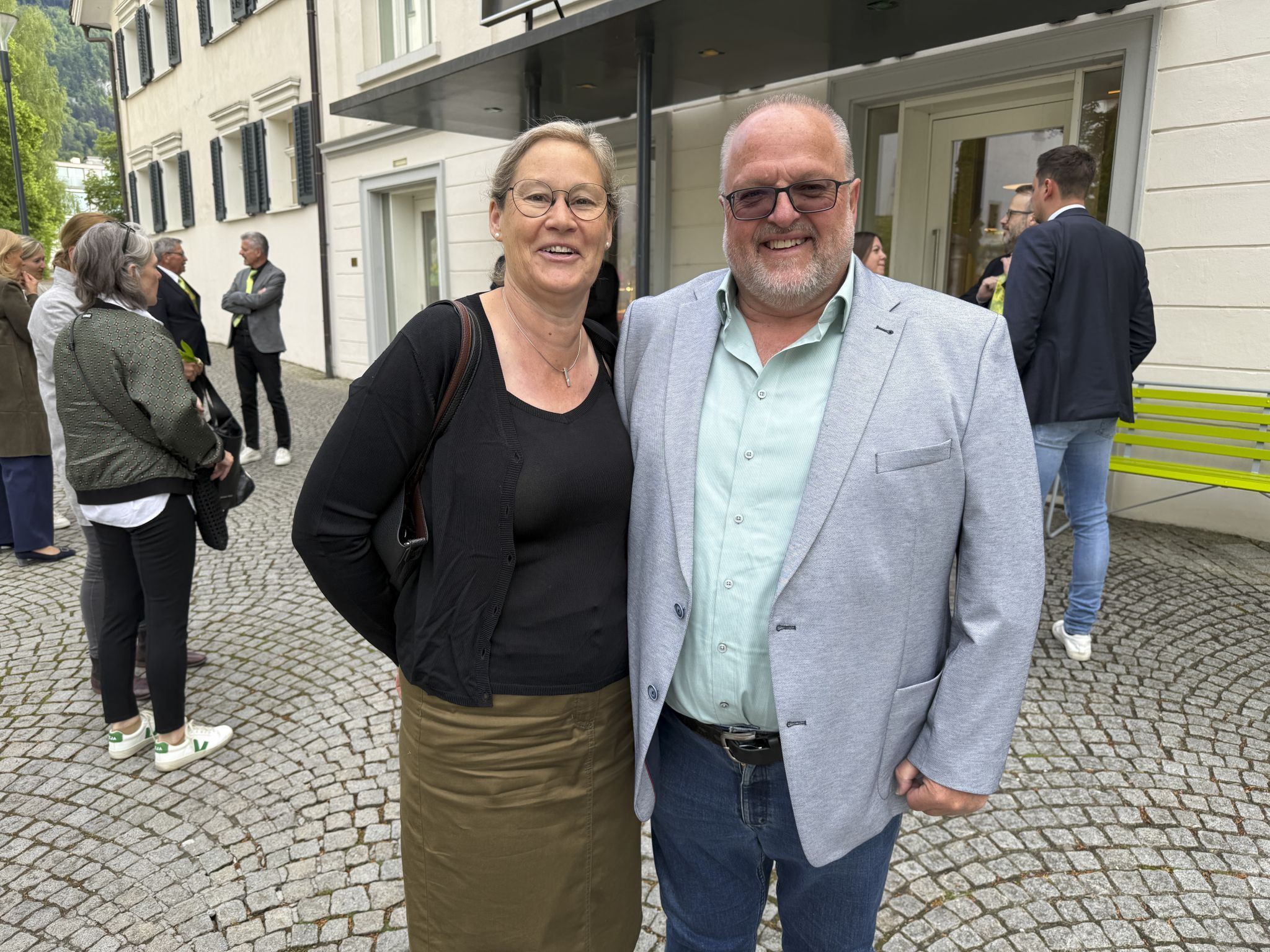 Isolde und Ernst Schmid (KPV Hohenems) kamen bestens gelaunt