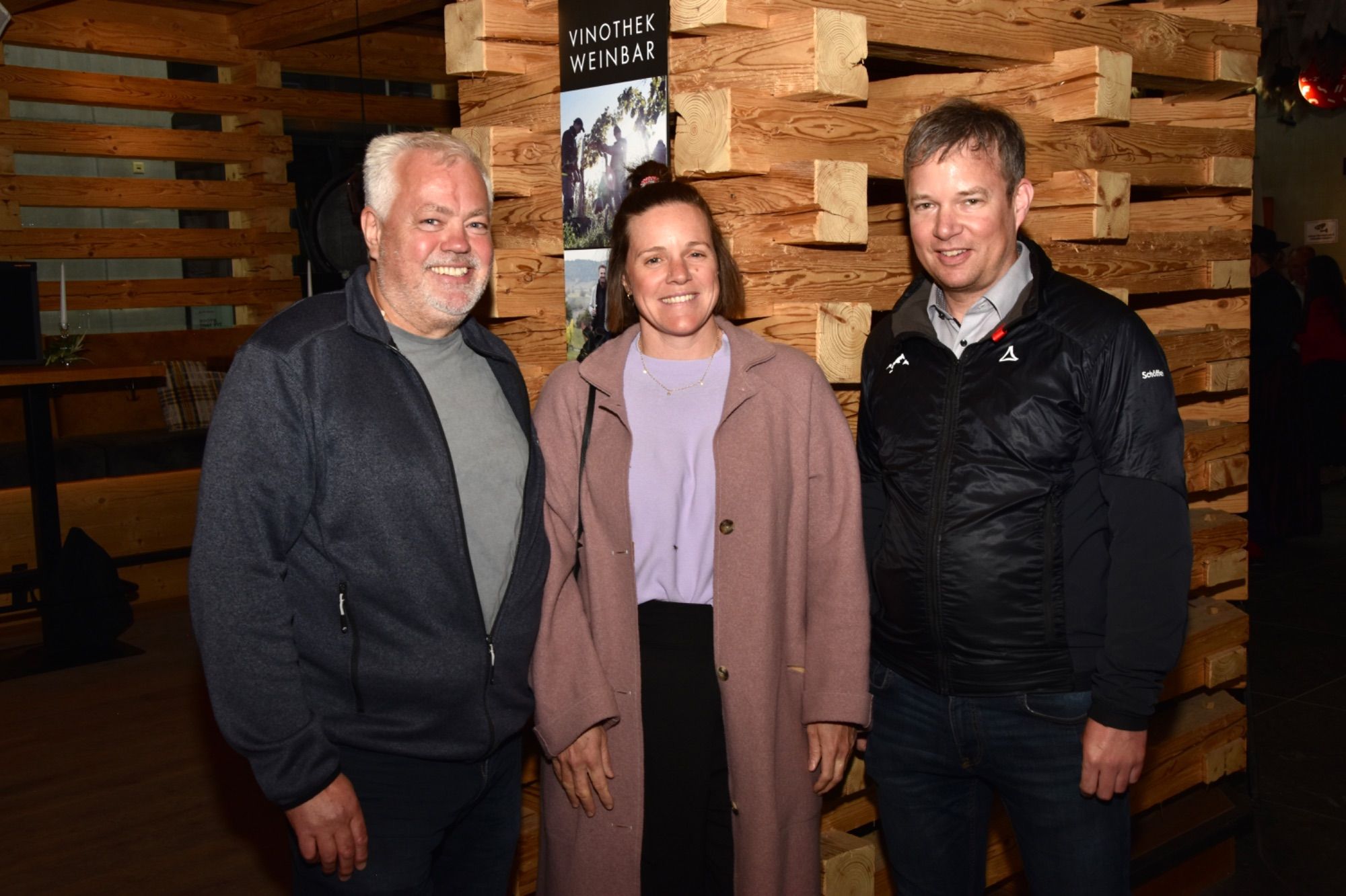Jürgen Zudrell (Kristbergbahn), Regina Wohlgenannt (freie Rednerin) und Martin Oberhammer (Silvretta Montafon)