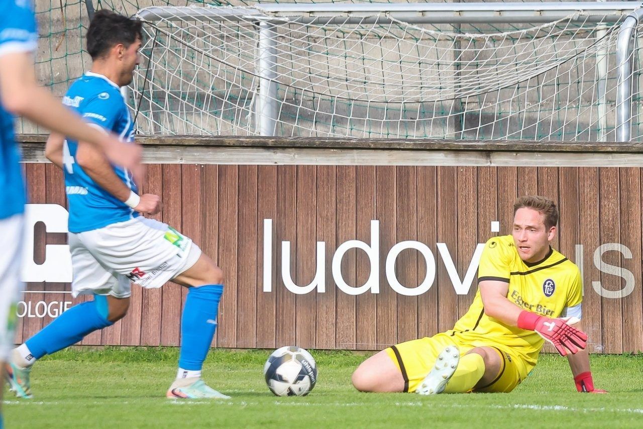 FCL Keeper Noah Küng musste einmal hinter sich greifen.