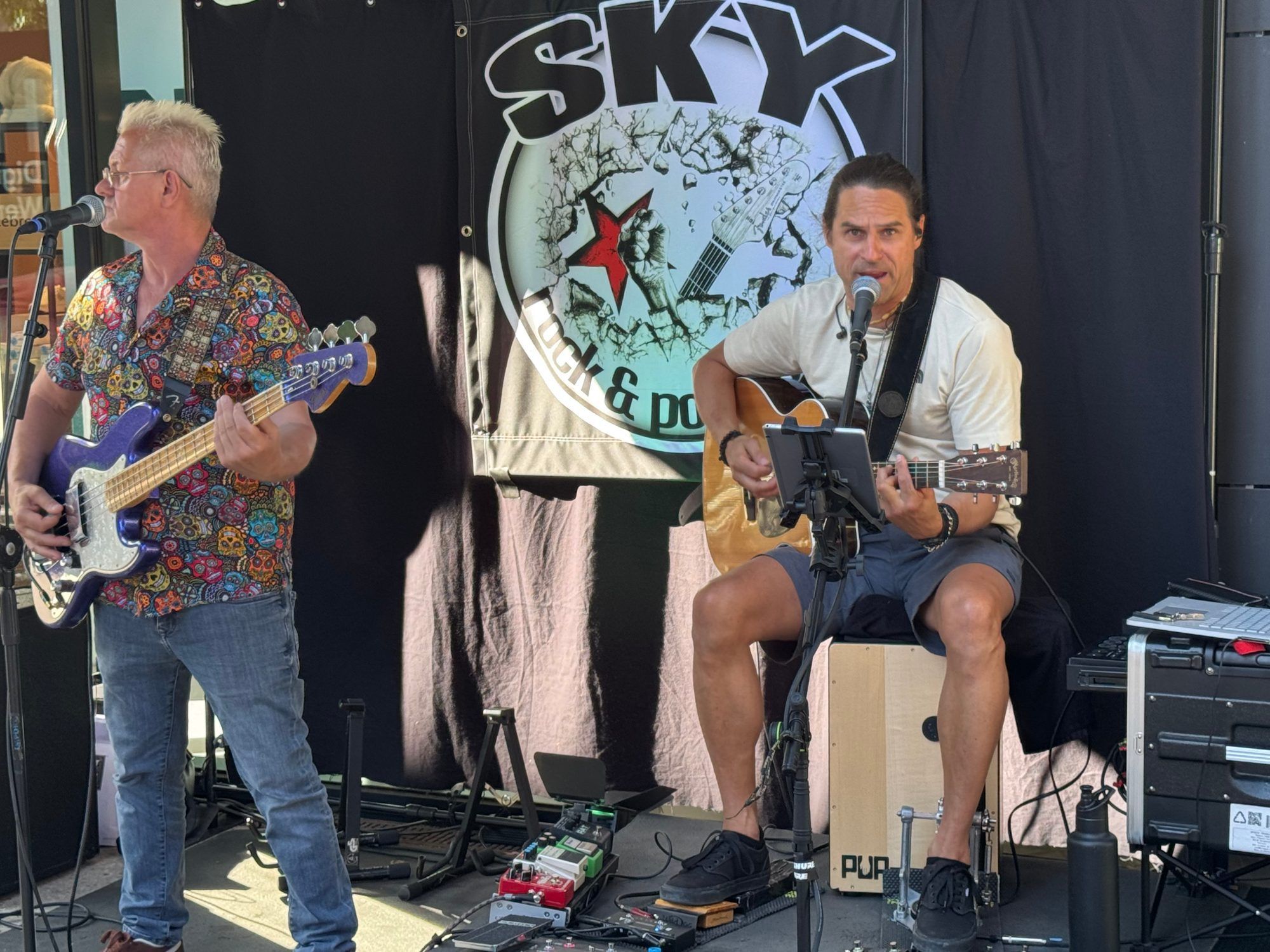 Die Band Sky Rock & Pop sorgte für gute Stimmung.