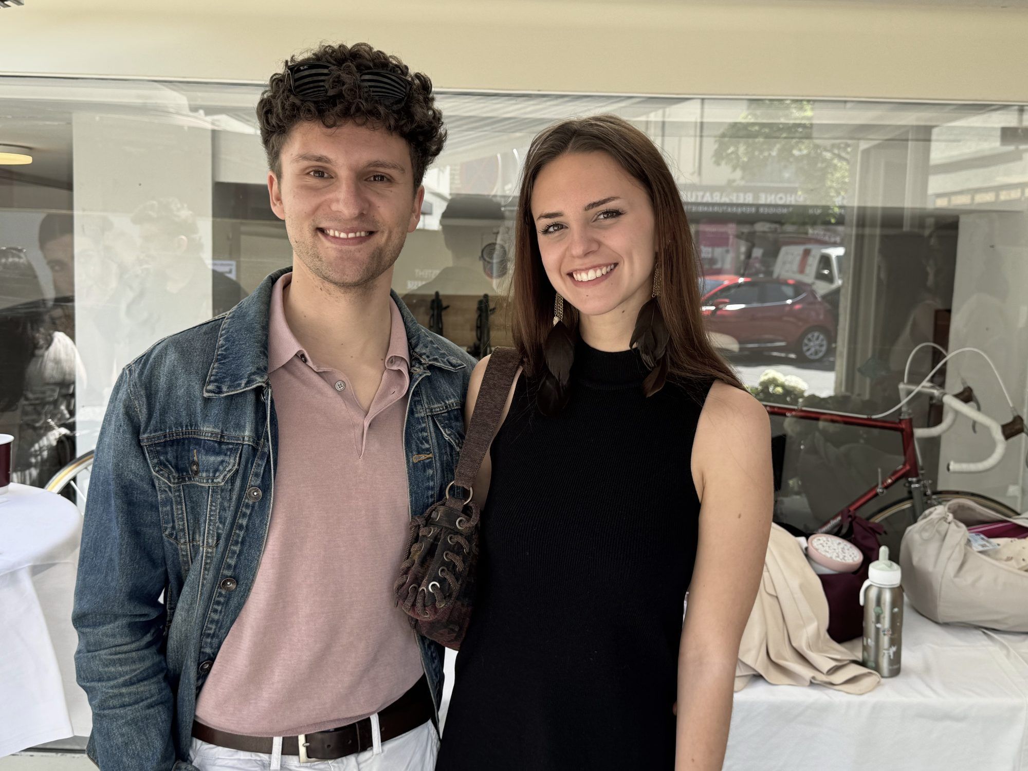 Jonas Karlinger (Karlinger Racebikes) mit Elena Weithaler.
