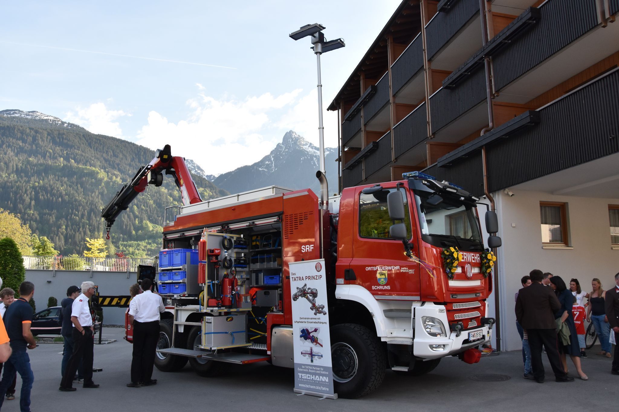 Die Schrunser Ortsfeuerwehr hatte bei ihrem Fest viel zu bieten.