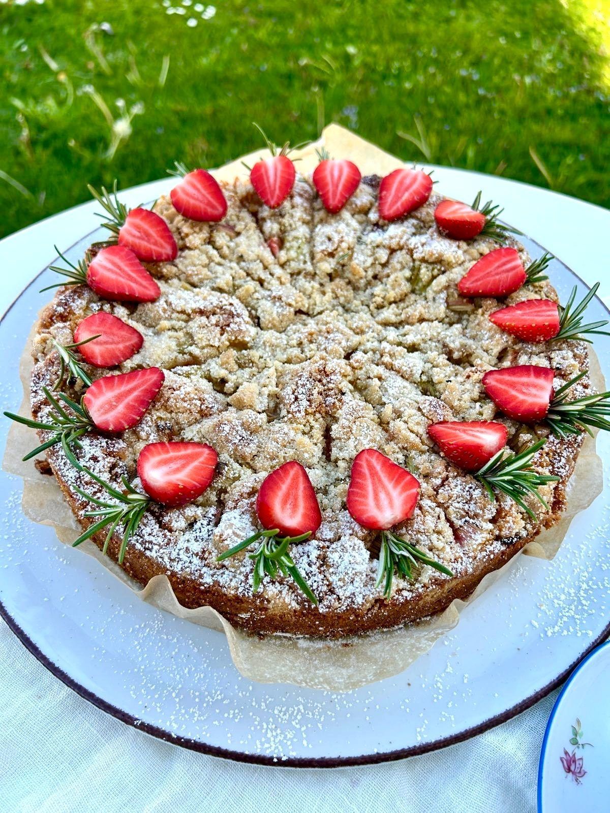 Rhabarber-Streusel-Kuchen