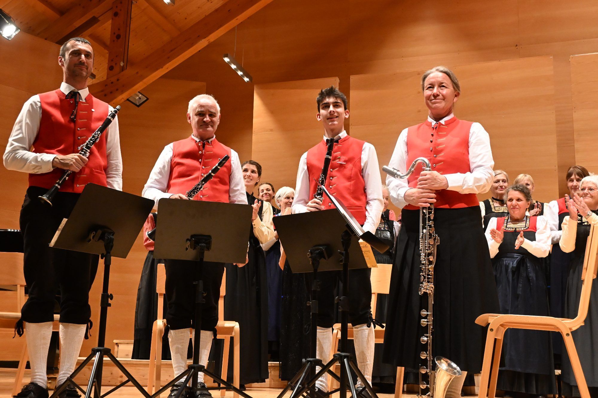 Klarinettenquartet mit Markus Helbock, Roman Voppichler, Magnus Bramberger und Silke Ritter 