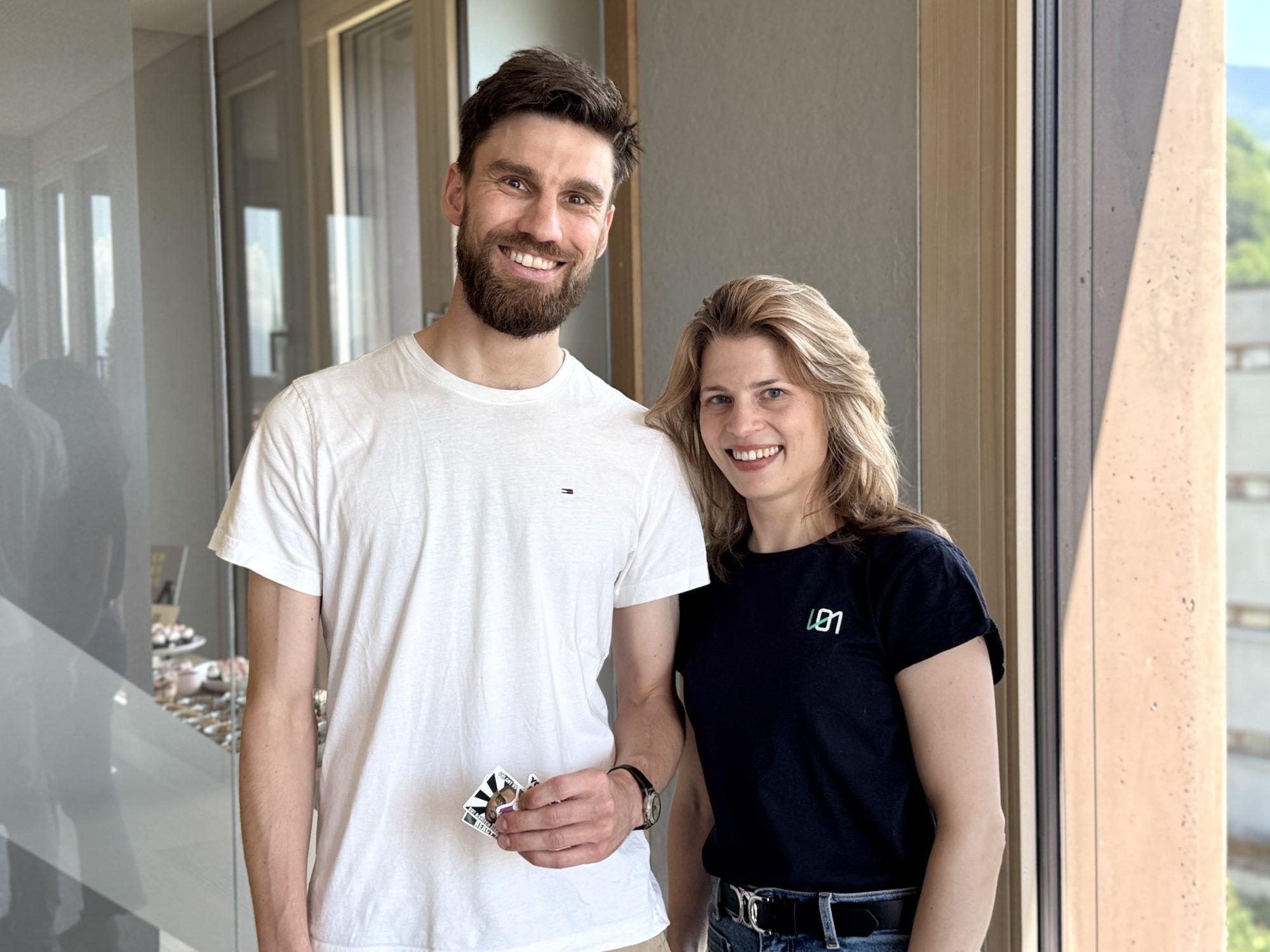 Jakob Sieber (Plattform V) und Social Media Managerin Katharina Weigert (Digital Campus V.)