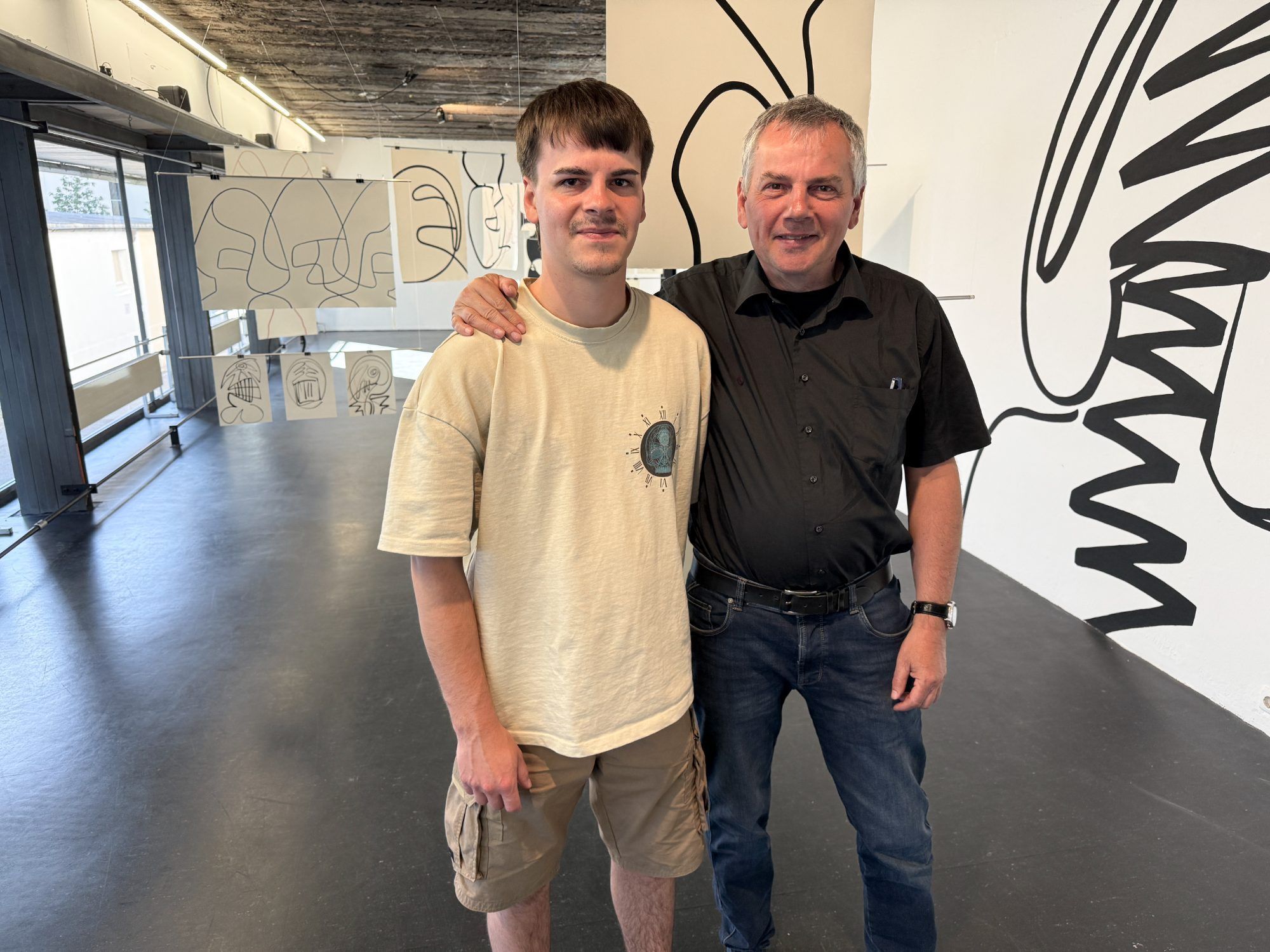 Kurt Fend kam mit Sohn David