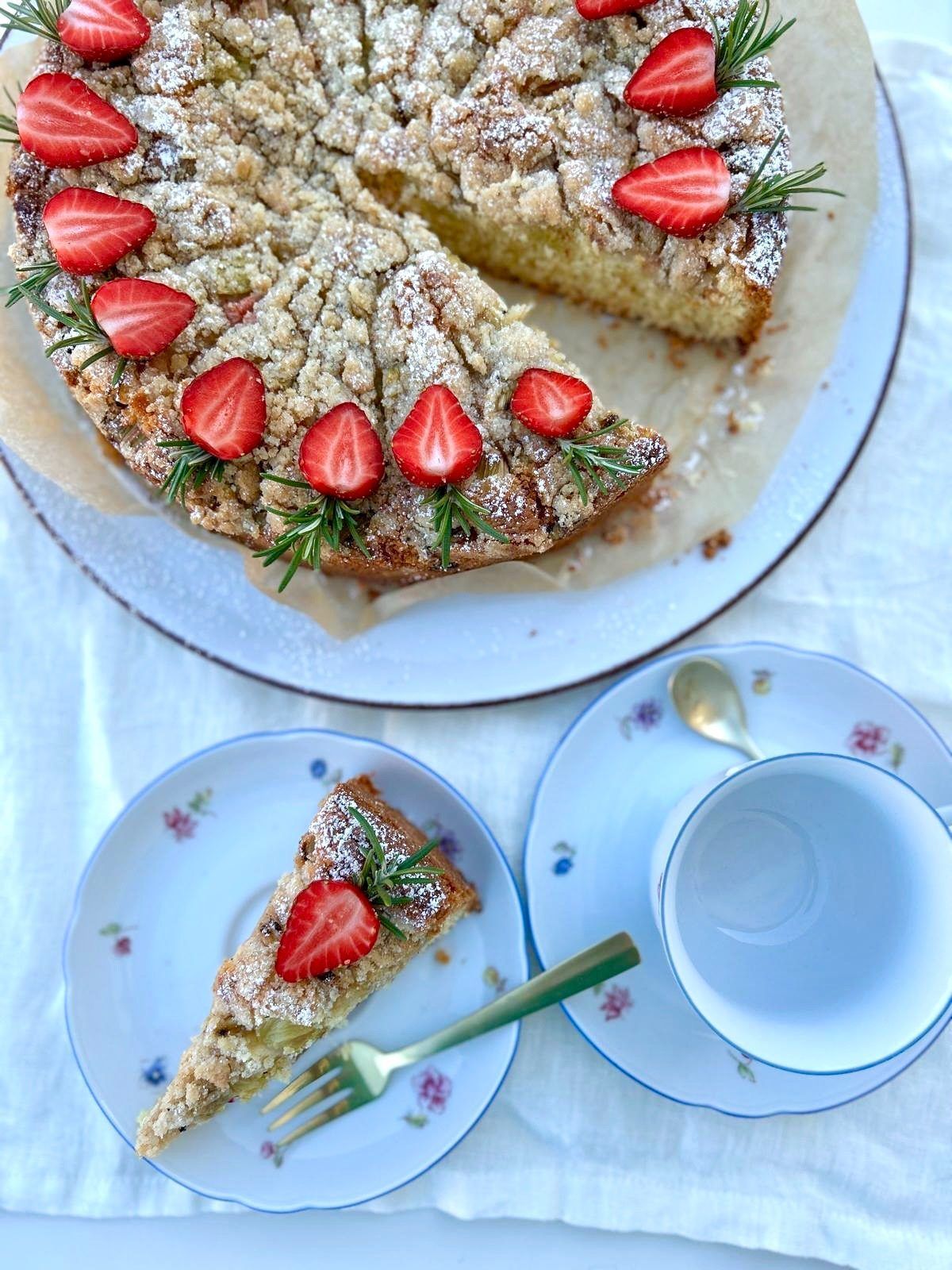 Rhabarber-Streusel-Kuchen