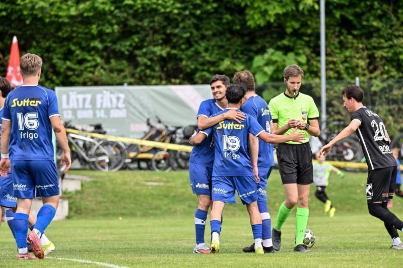Jubel beim SV Ludesch und eine Sternstunde in der Vereinsgeschichte.