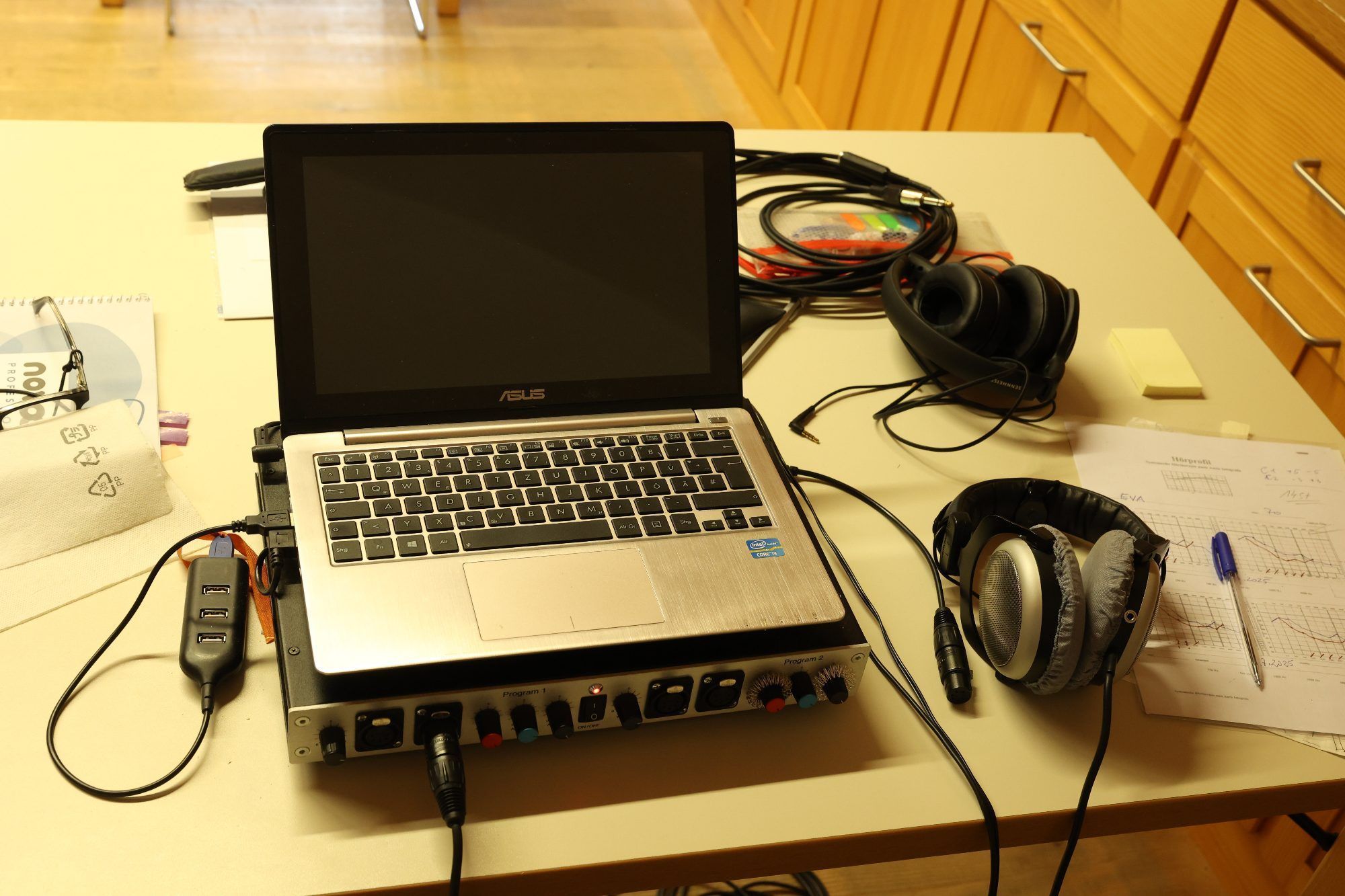 Gerät zum Modulierend er Musik nach den Bedürfnissen der Nutzer:innen.
