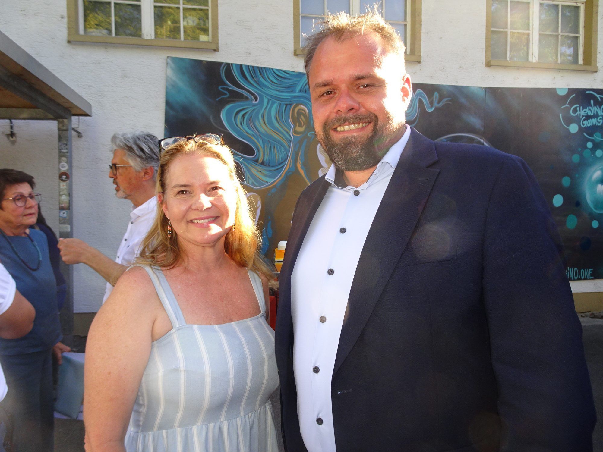 Alice Rist (Leiterin Job Ahoi) freute sich Bürgermeister Markus Fäßler bei der JHV begrüßen zu dürfen. 