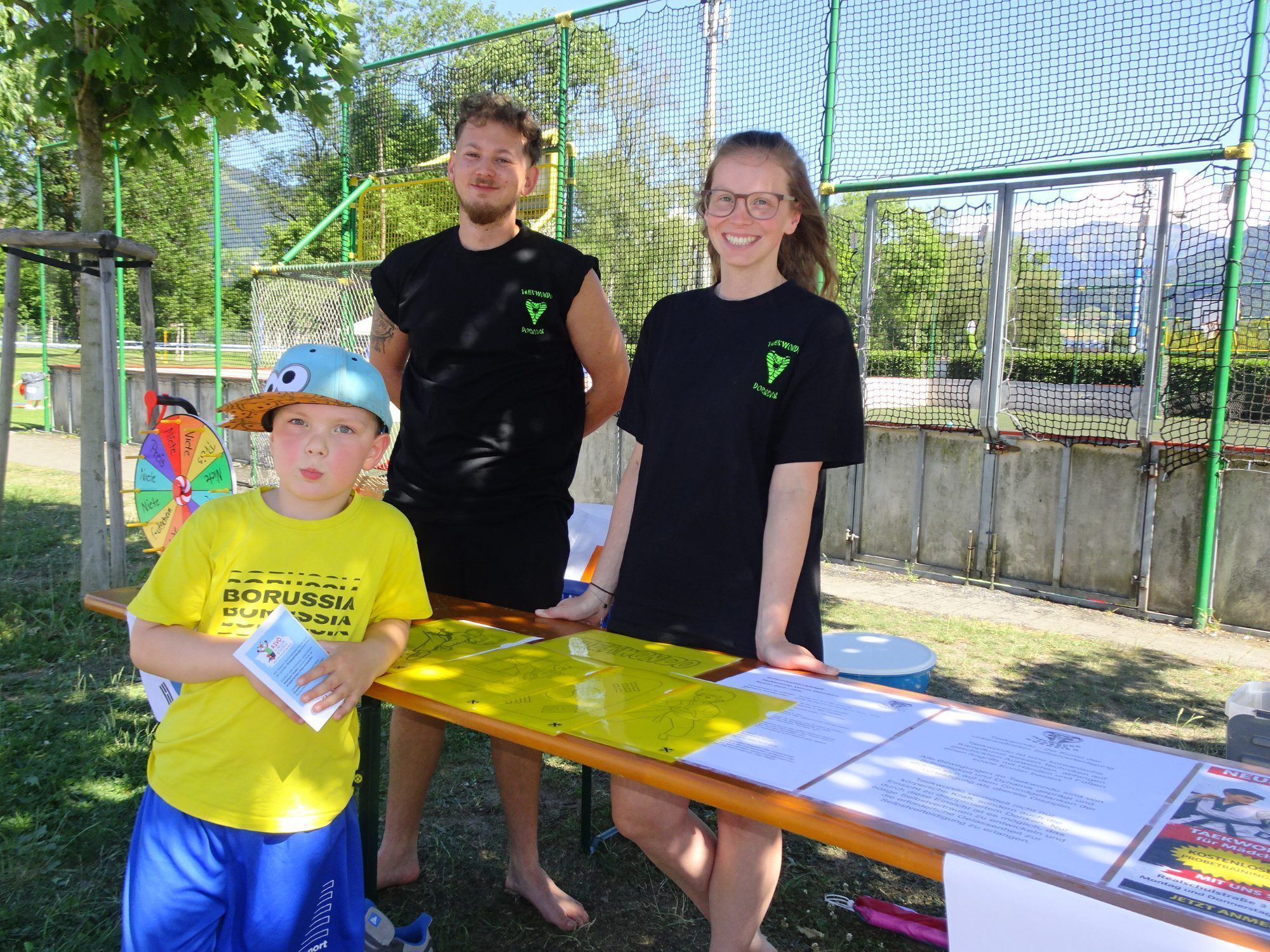 Felix interessierte sich für den Taekwando-Verein.