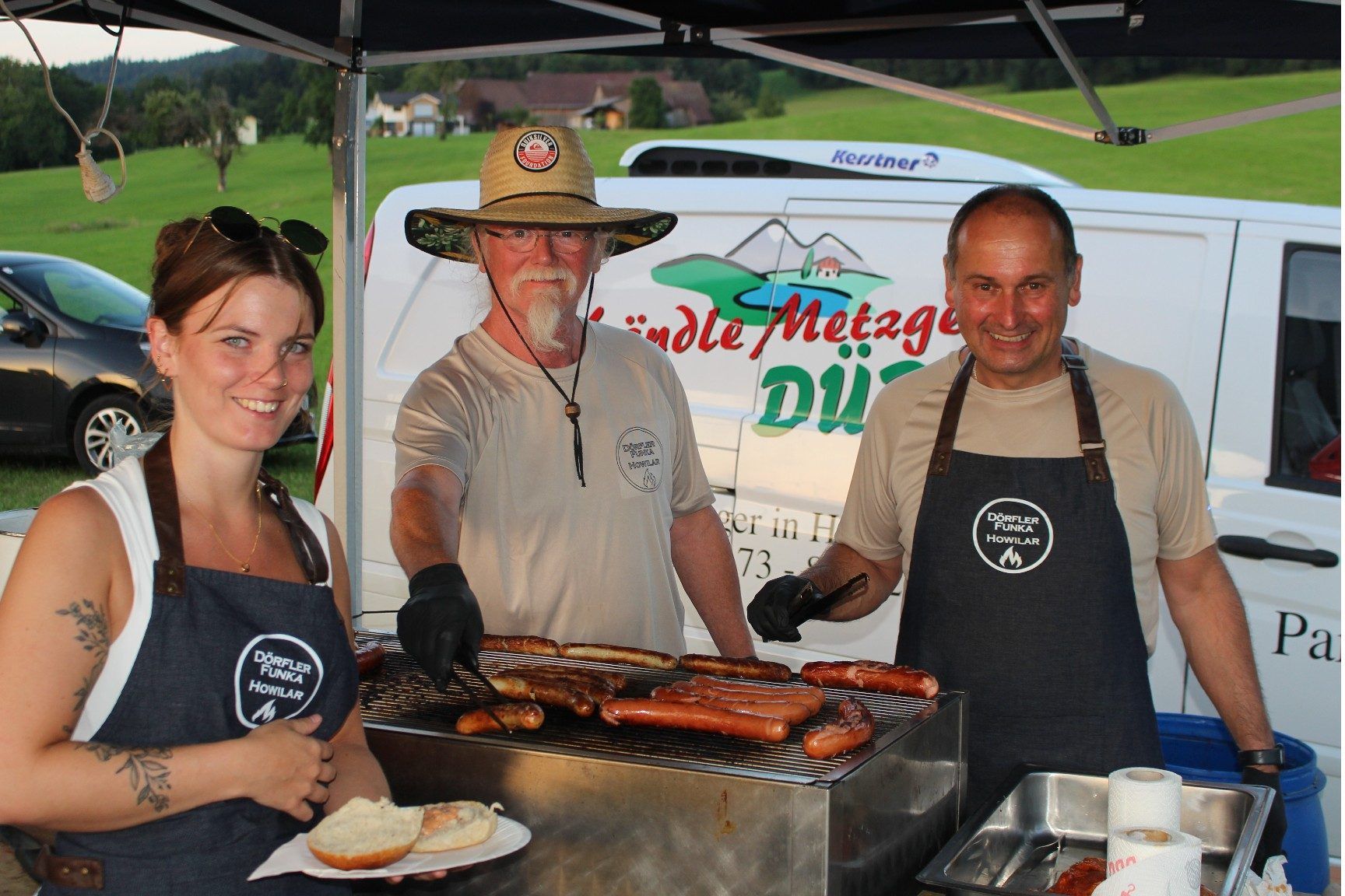 An Tagen wie diesen war die Arbeit am Grill besonders schweißtreibend.