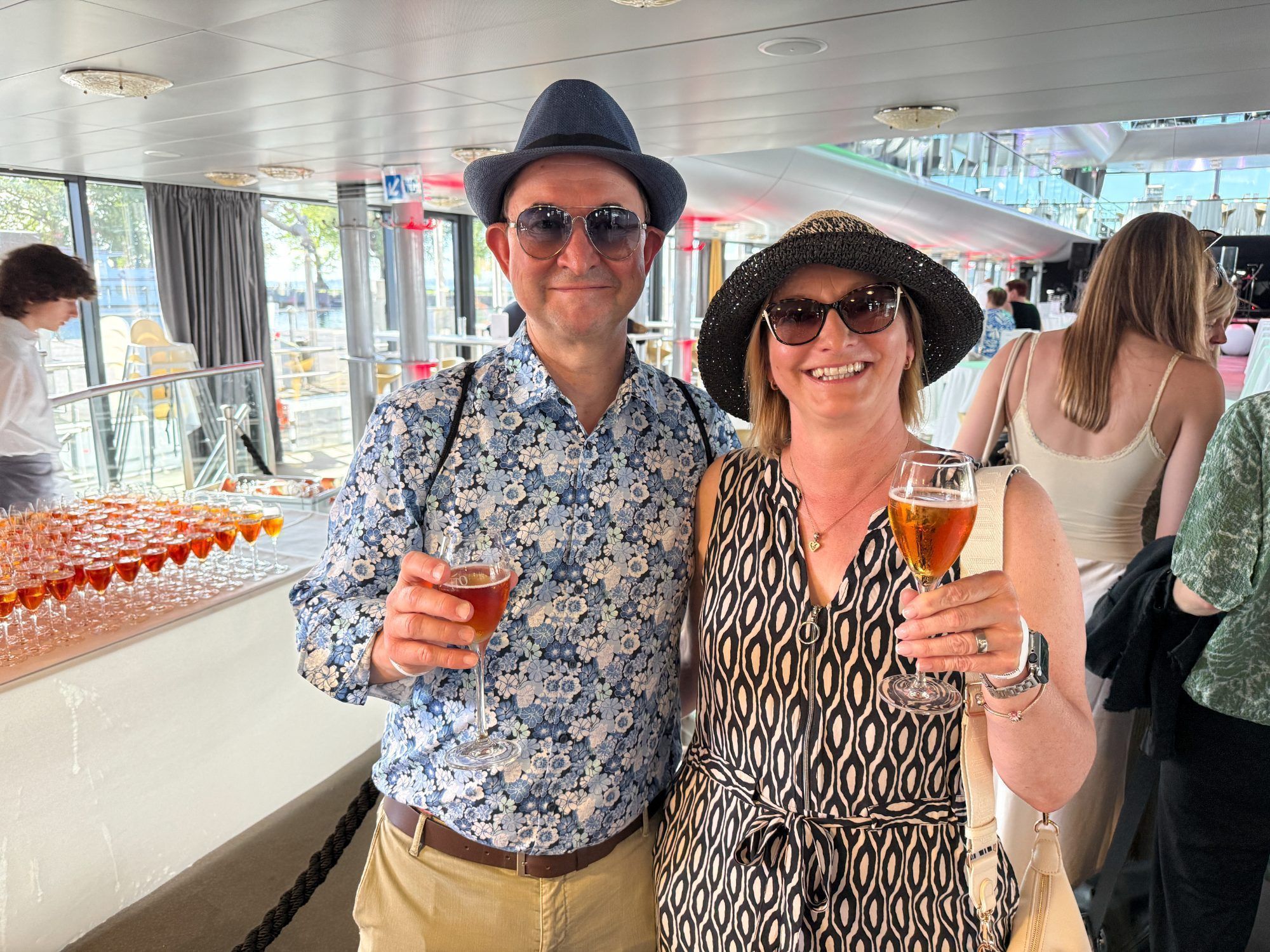 Jana und Alex Thurmbichler labten sich an ihrem Apero