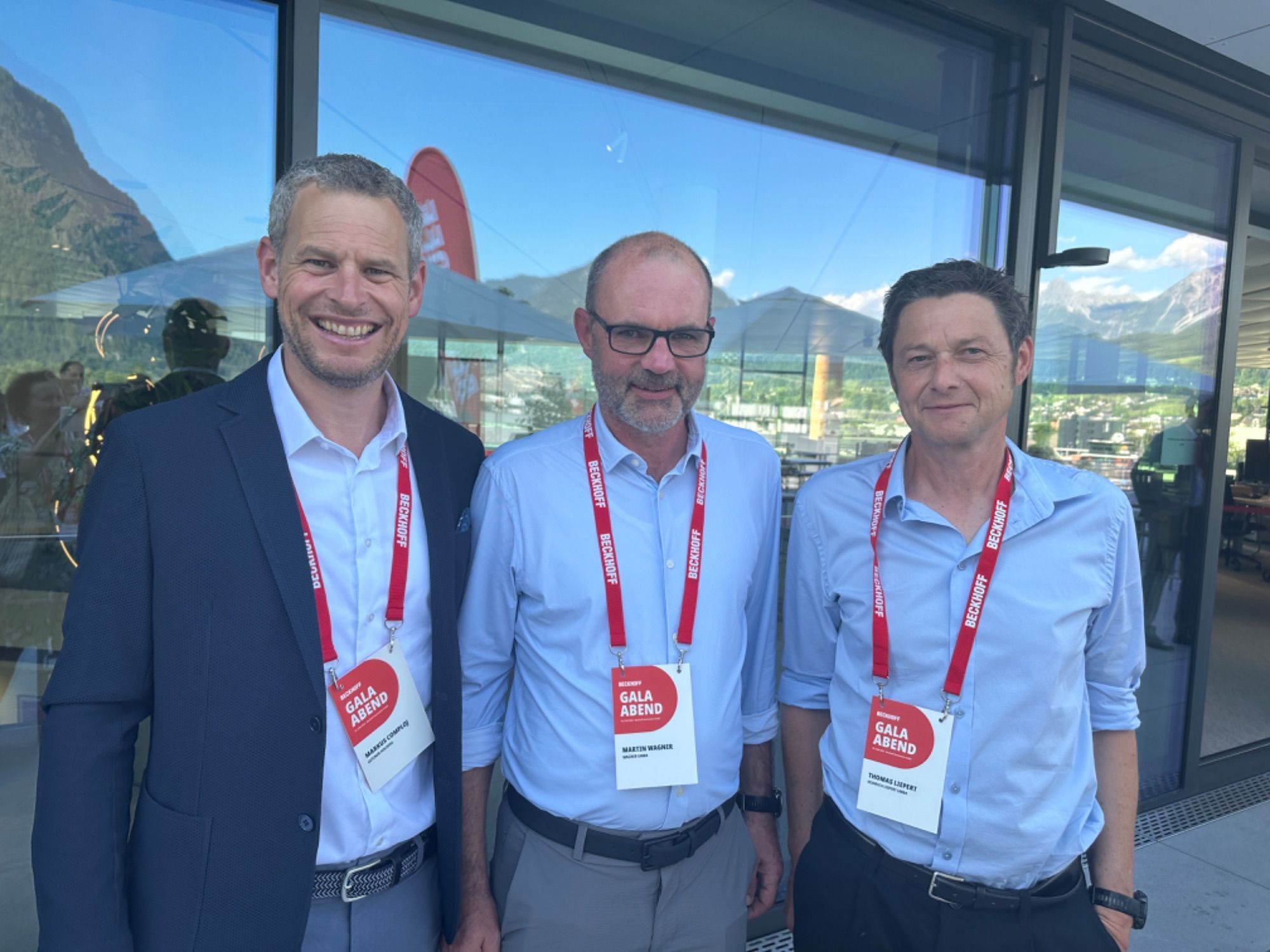 Markus Comploj, Martin Wagner und Thomas Liepert nahmen an dem Eröffnungsabend teil