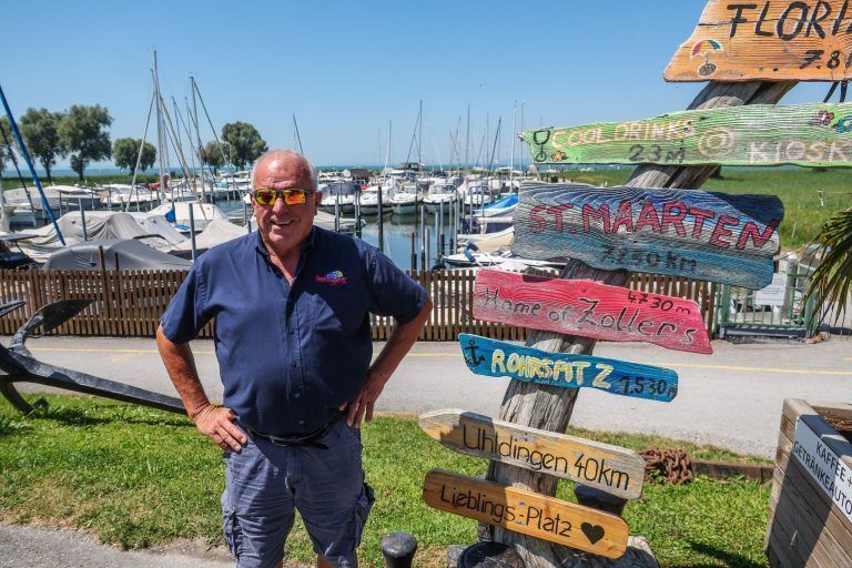 Wenig Wasser im Bodensee: "Beim Schwimmen hauen sie sich die Knie an"