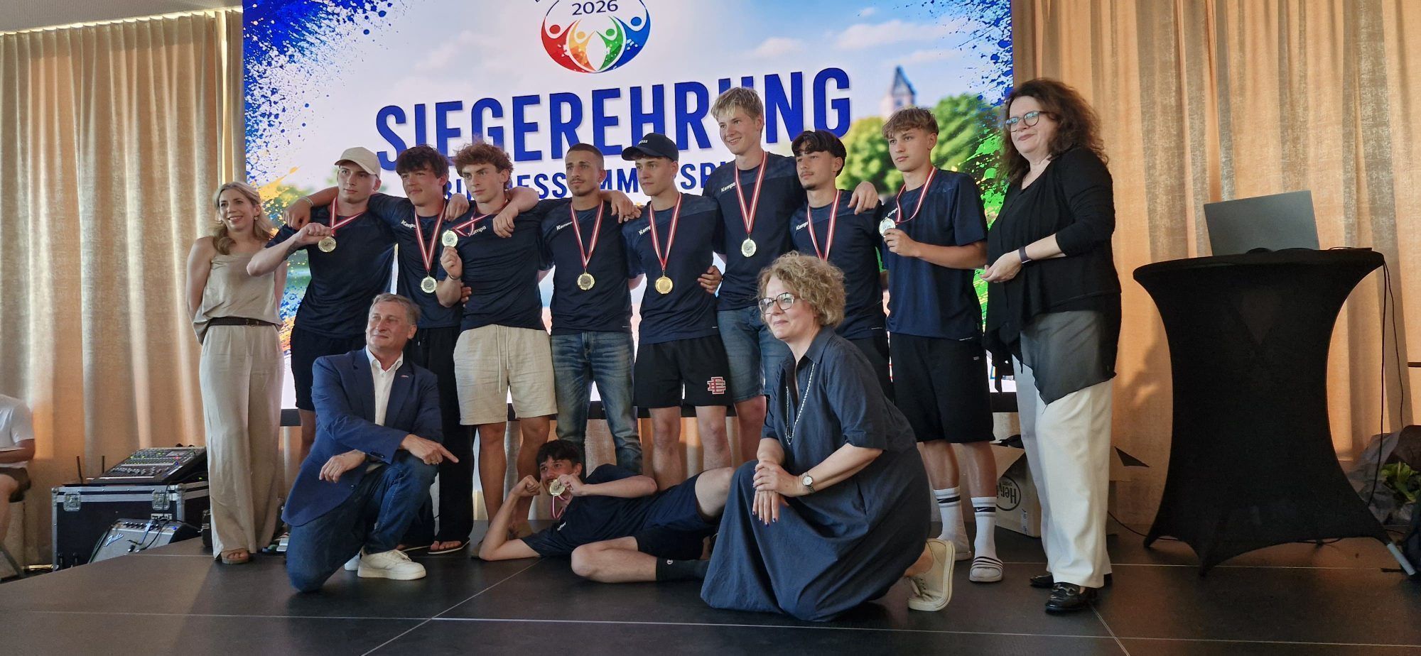 Siegerehrung für den Bundessieg. 