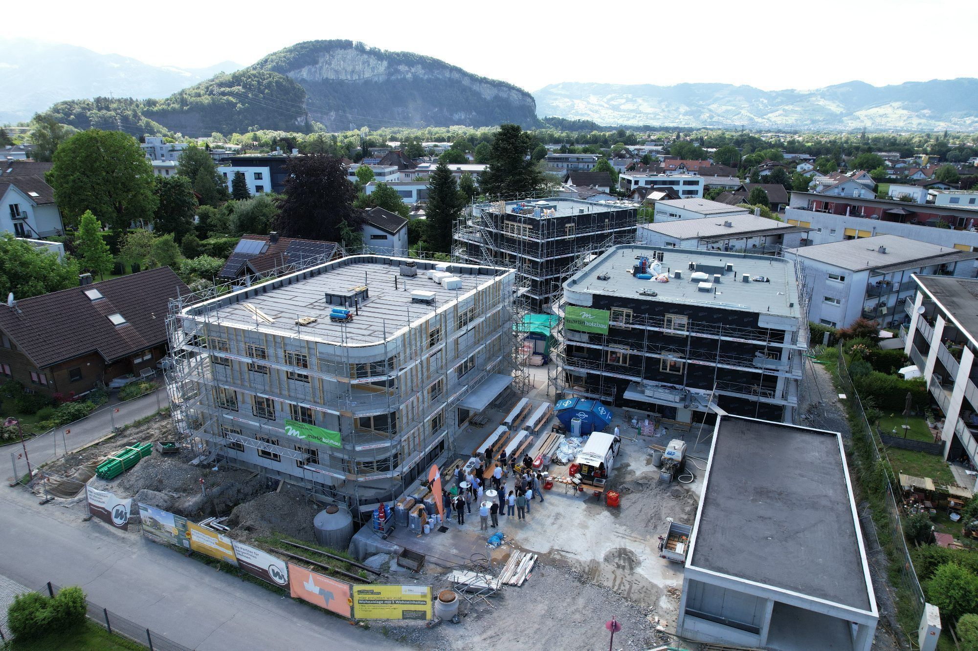 Vier Wohnformen in drei Gebäuden