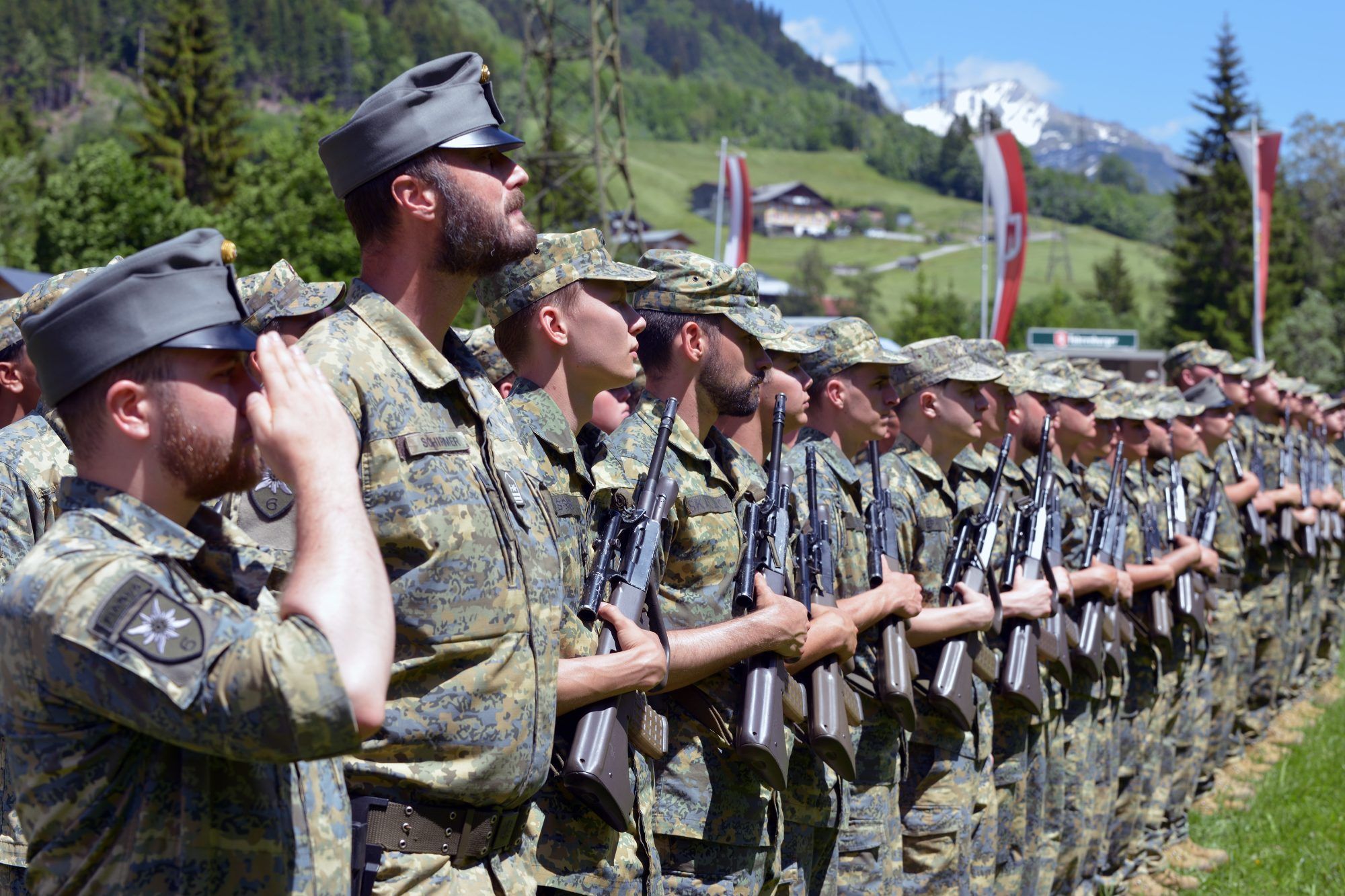 Rekruten aus Vorarlberg und Tirol wurden angelobt. Foto: Privat