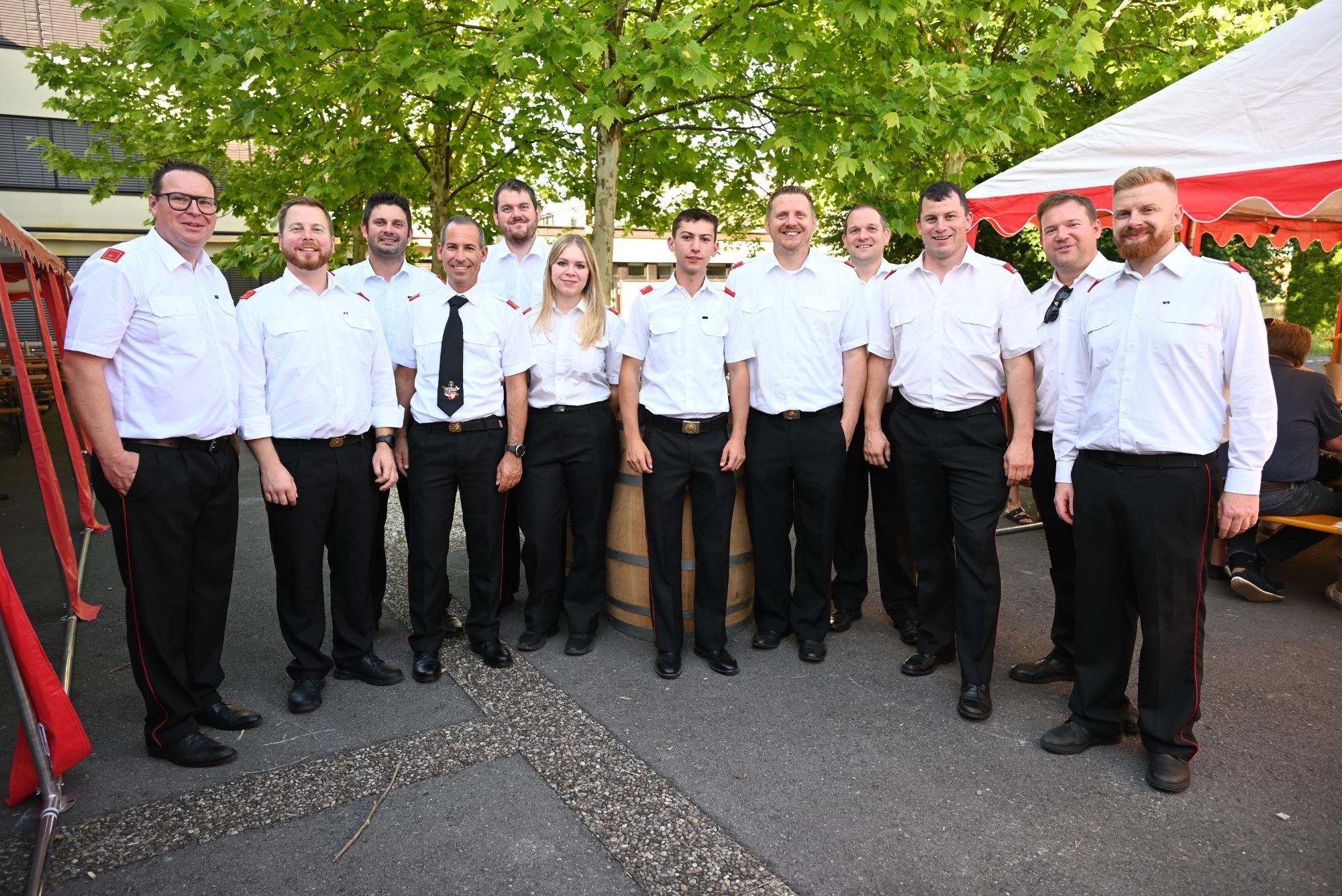 Eine Abordnung der Feuerwehr Hohenems war ebenfalls zur Segnung gekommen.