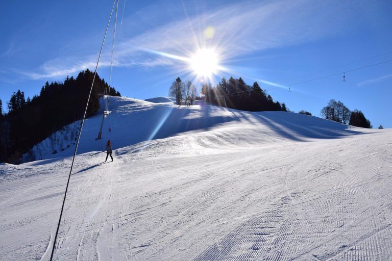 Skigebiet Gröllerkopf Übersaxen - Tolle Schnee- und Pistenverhältnisse herrschen derzeit am Gröllerkopf in Übersaxen.