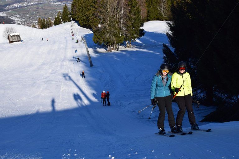 Skigebiet Gröllerkopf Übersaxen - Tolle Schnee- und Pistenverhältnisse herrschen derzeit am Gröllerkopf in Übersaxen.