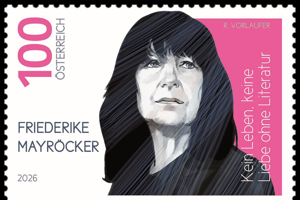 Sonderbriefmarke zu Friederike Mayröcker
