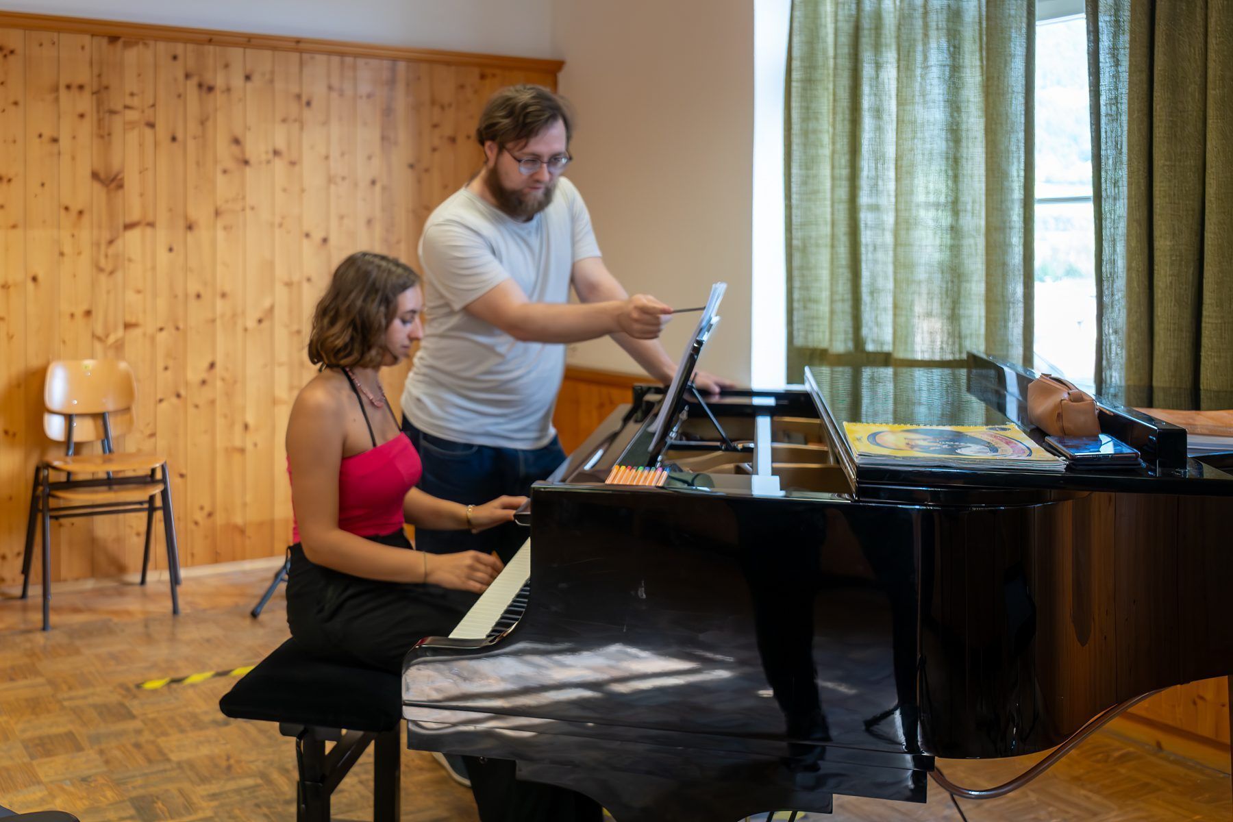 Noch wird Rosalie in der Musikschule unterrichtet