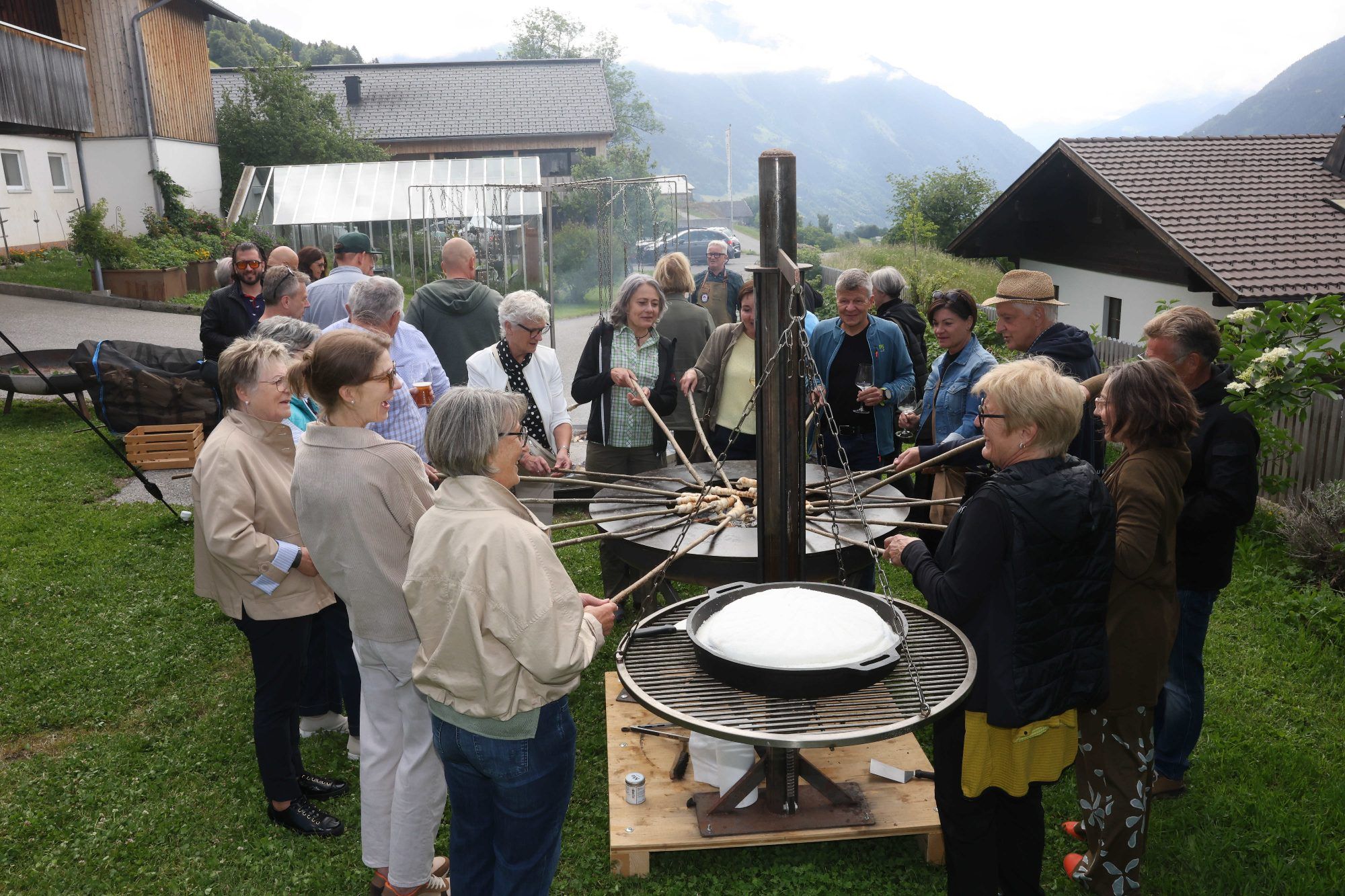 Festmahl in unvergleichlicher Grillwiese
