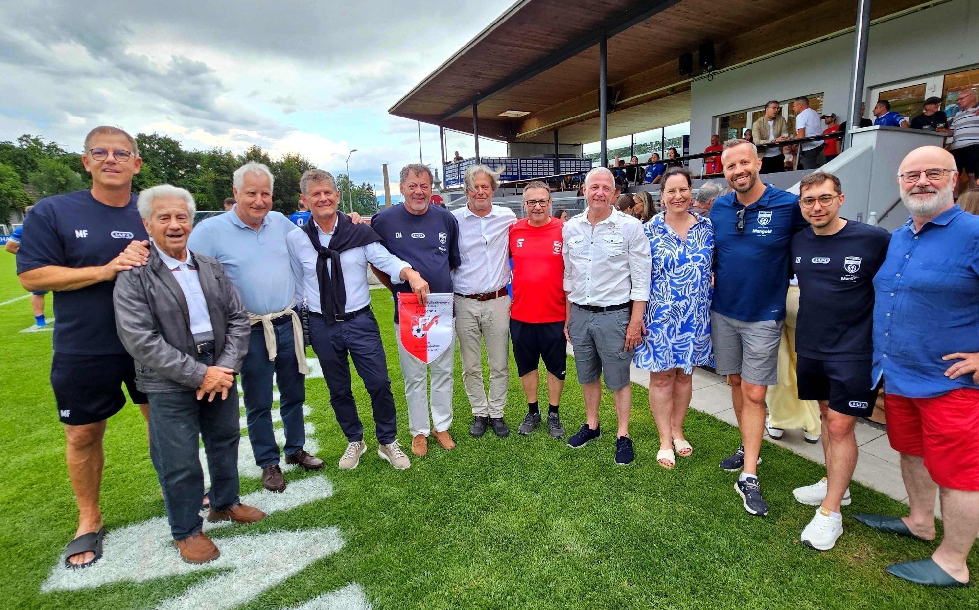 Der SV typico Lochau feiert sein 80-jähriges Jubiläum mit einem großen Fest im Stadion Hoferfeld: SV Lochau-Vereinsführung, SV Lochau-Holding, Gemeinde Lochau, Vorarlberger Fußballverband und Legenden feiern mit.