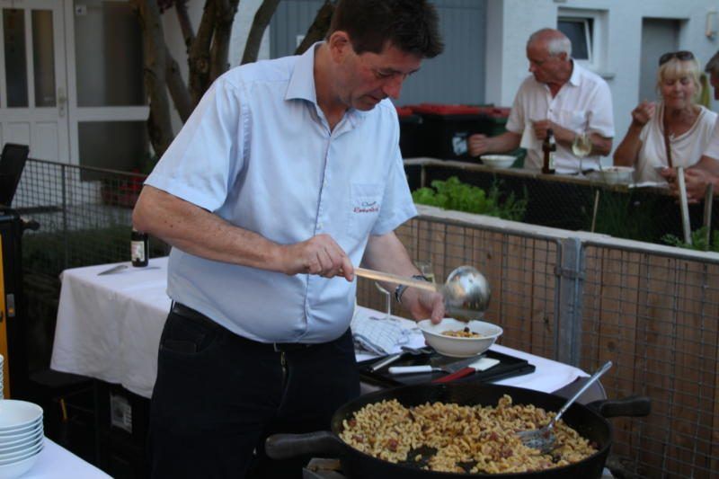 Rankweiler Hof Chef Roland Vith servierte regionale Produkte.