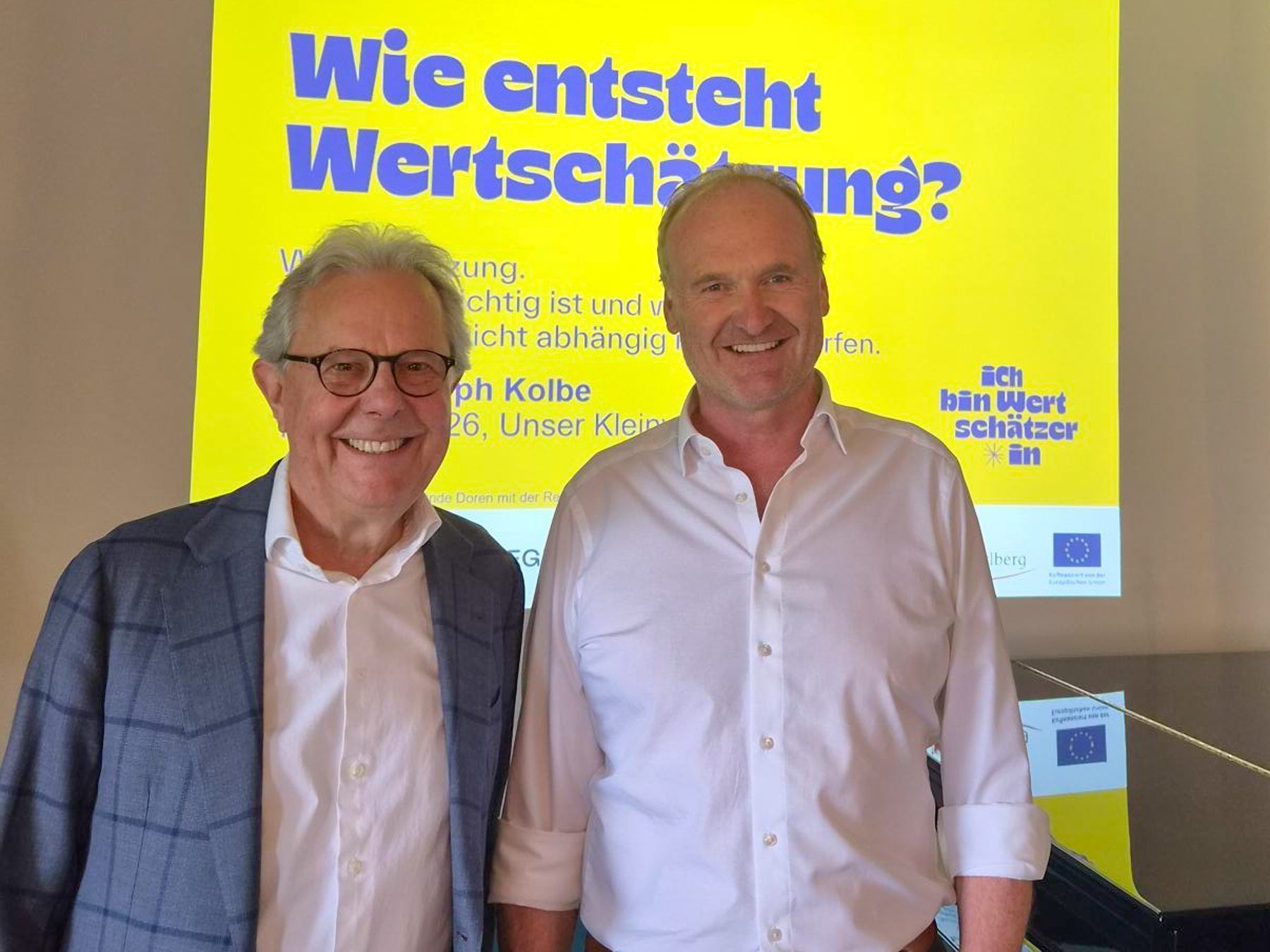 Dr. Christoph Kolbe und Bürgermeister Guido Flatz