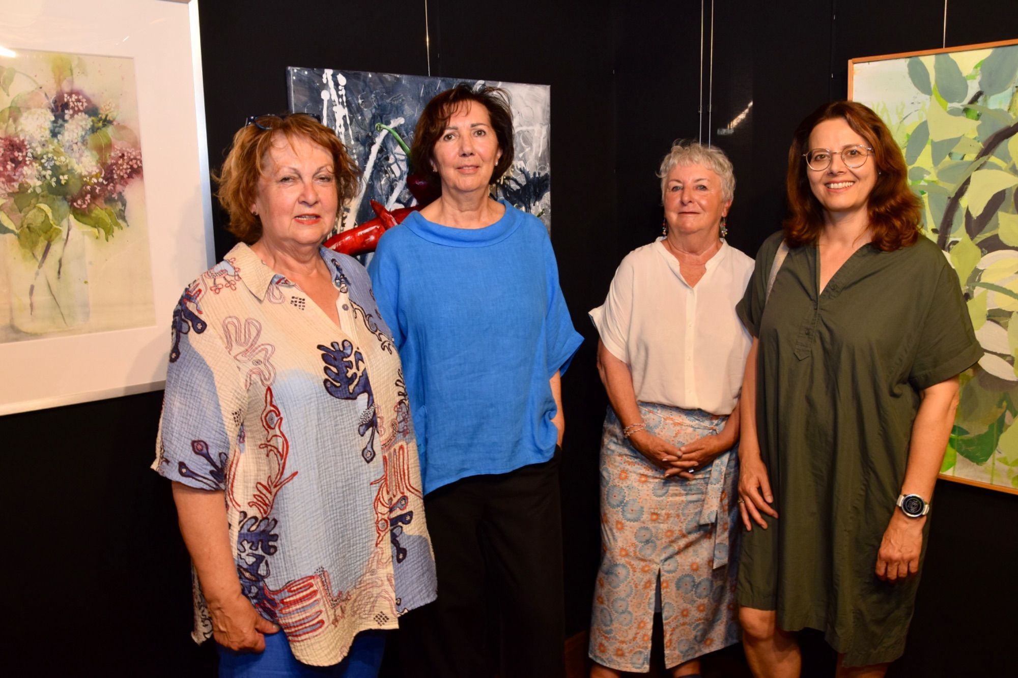 Die Autorinnen Sigi Fritsche (Bludenz), Eva Gantner (Bludesch), Eva Maria Dörn (Schlins) und die bildende Künstlerin Marion Koch (Göfis)
