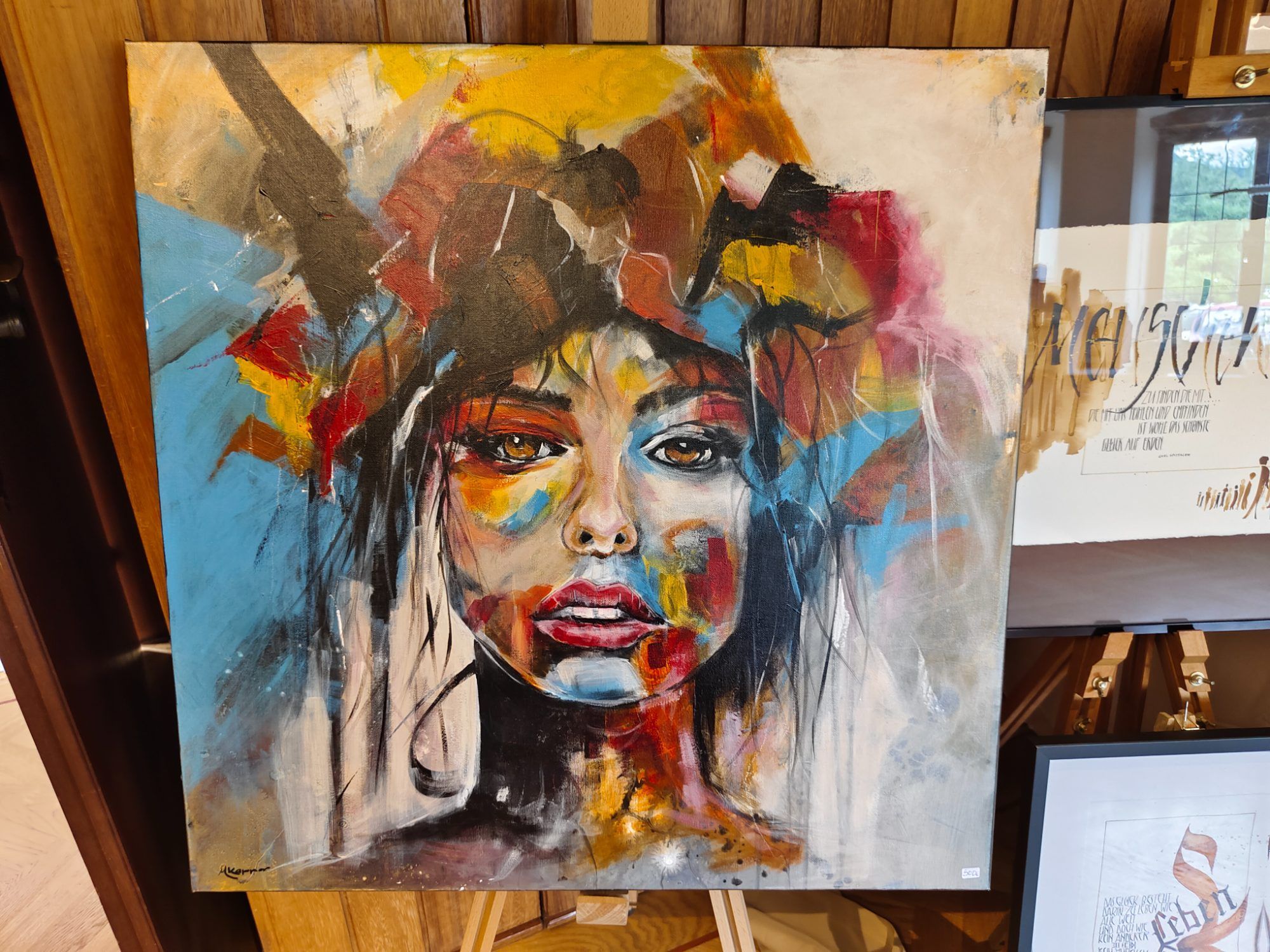 Auch im Pfarrhof gab es schöne Kunstwerke wie von Maria Kapper zu sehen.