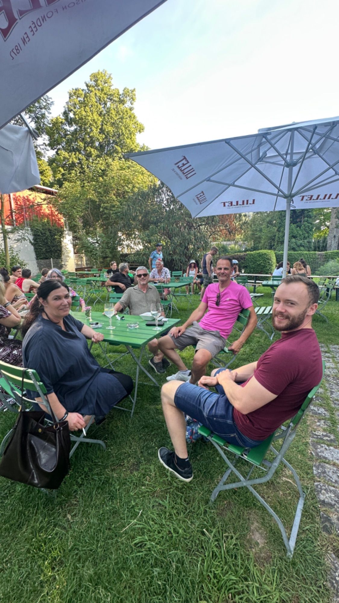 Der Garten lud zur Entspannung ein.