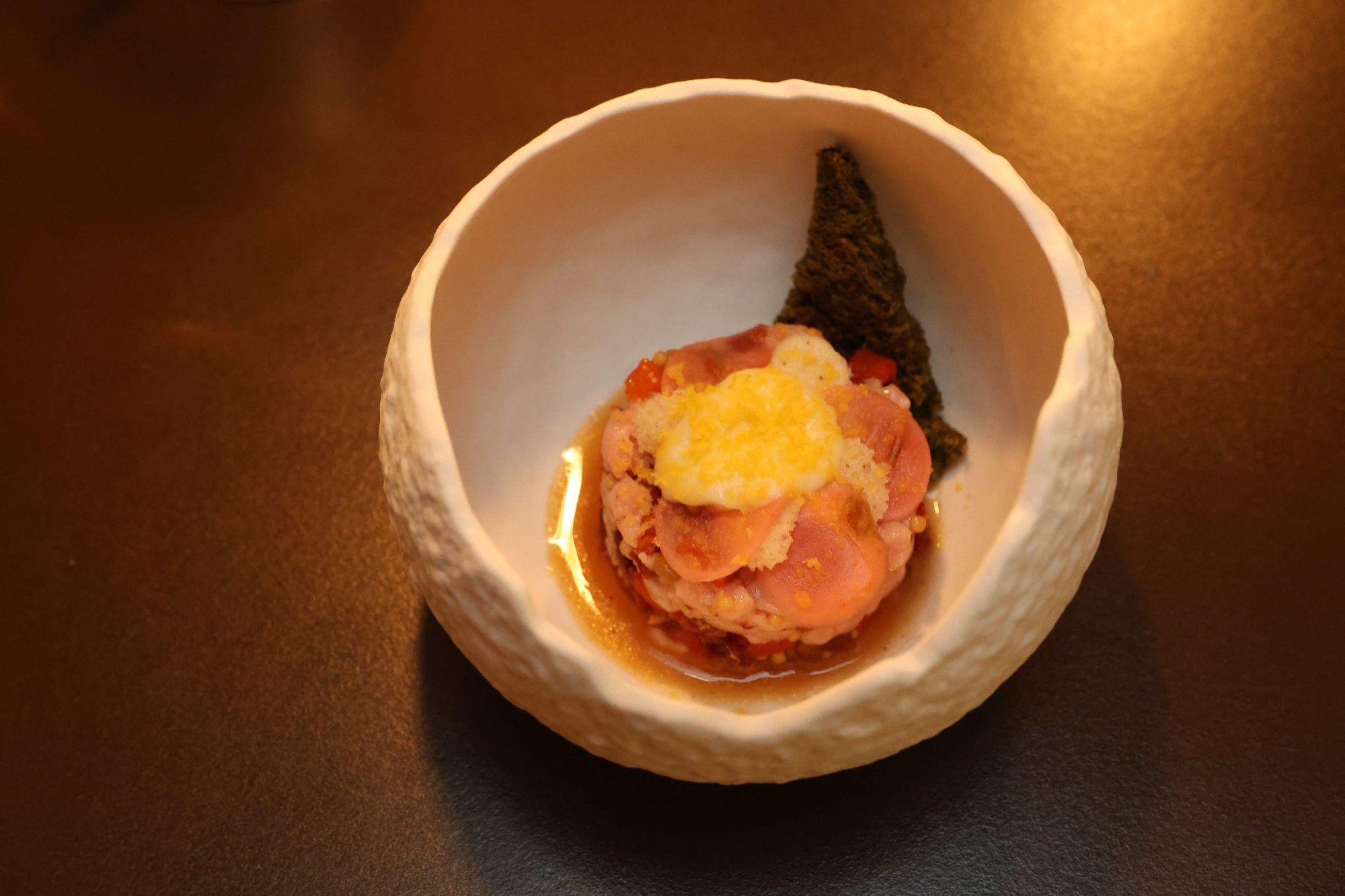 Raffiniert ergänztes Kalbs-Tartar.