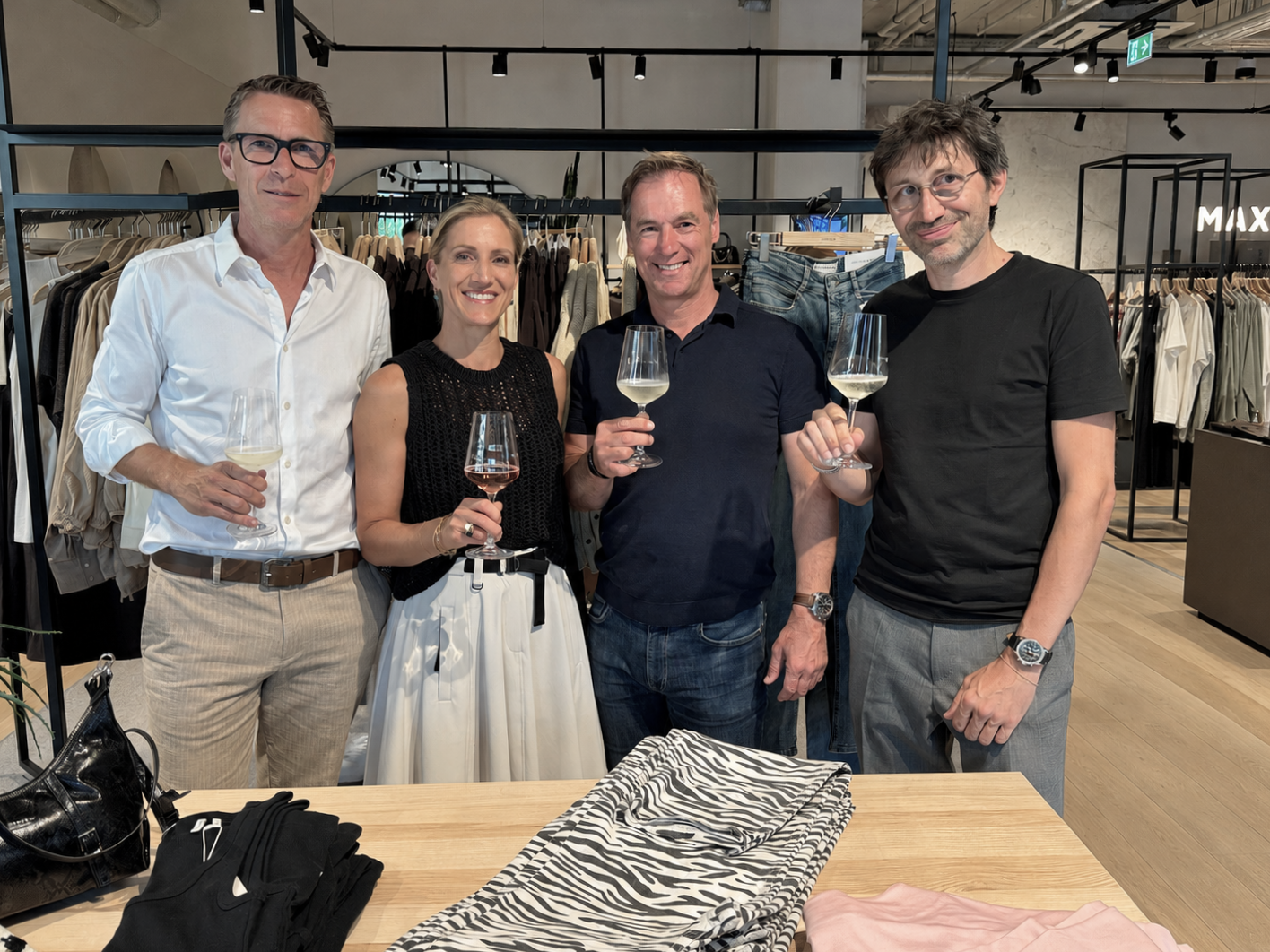Desiree und Christoph Riedlsperger mit Dieter Wohlgenannt und Andreas Kopf bei der 