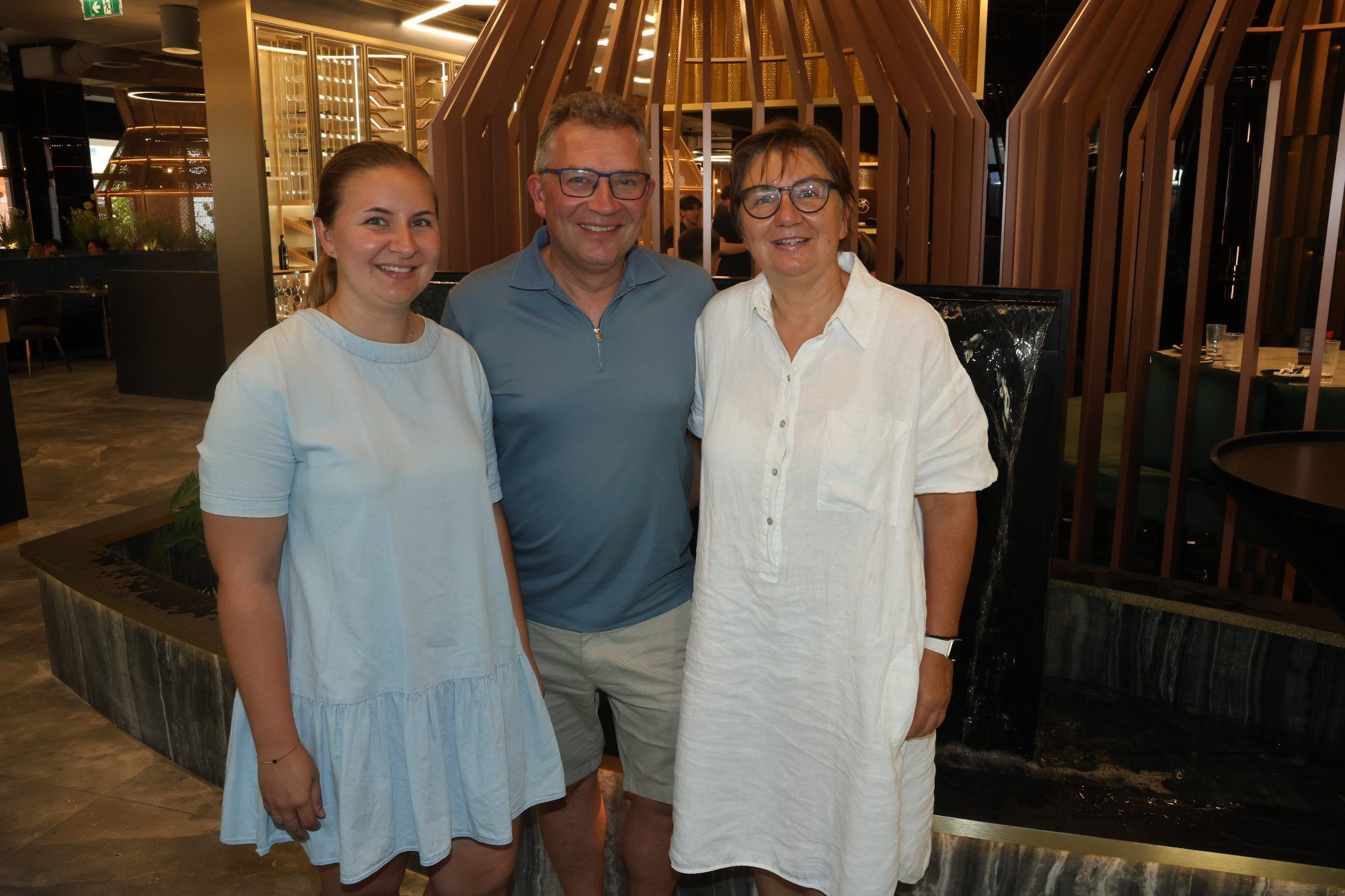 Nadine, Jürgen und Doris Albrecht.