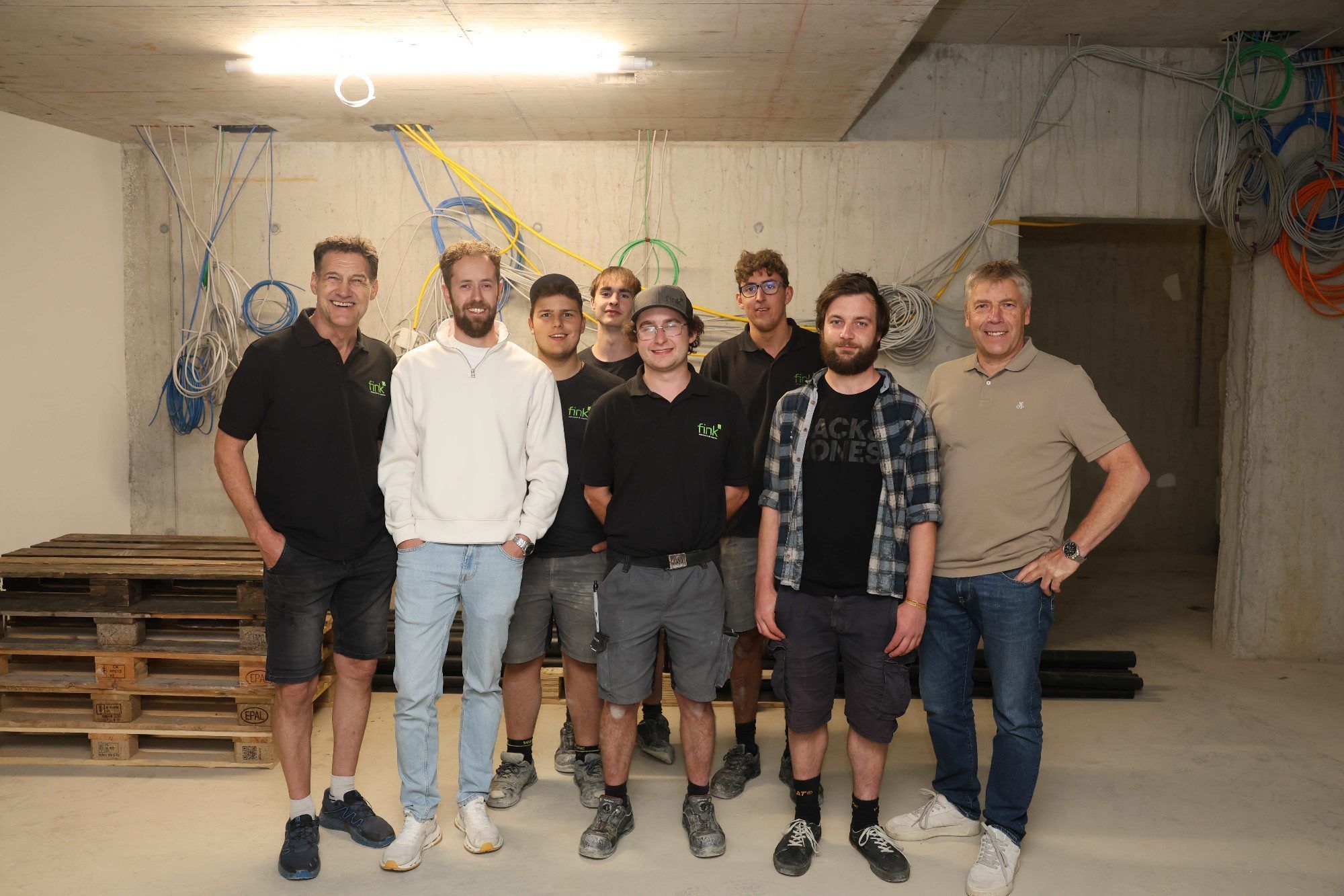 Das Team von Elektrotechnik Fink (Riefensberg).
